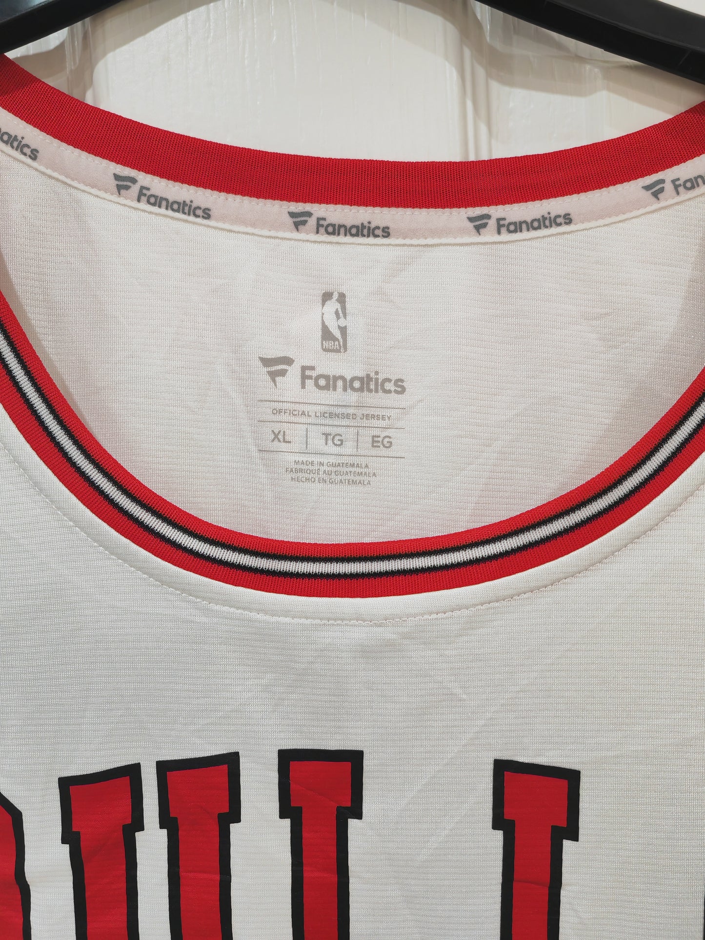 Fanatics Chicago Bulls NBA Jersey, #12 Gafford, White, Size XL