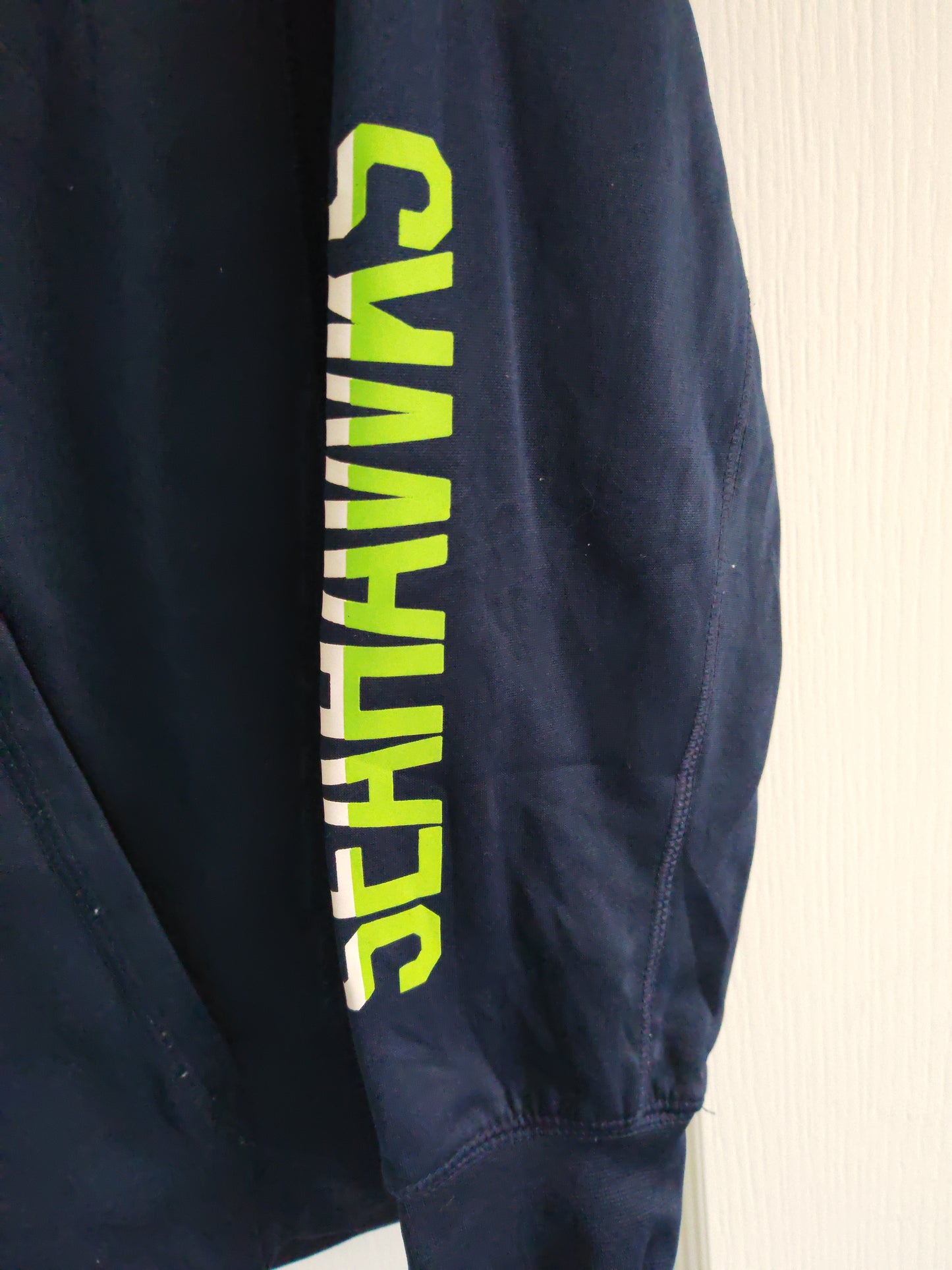 Youth Nike Seattle Seahawks Full Zip Hoodie, Navy Blue, Size Youth Large