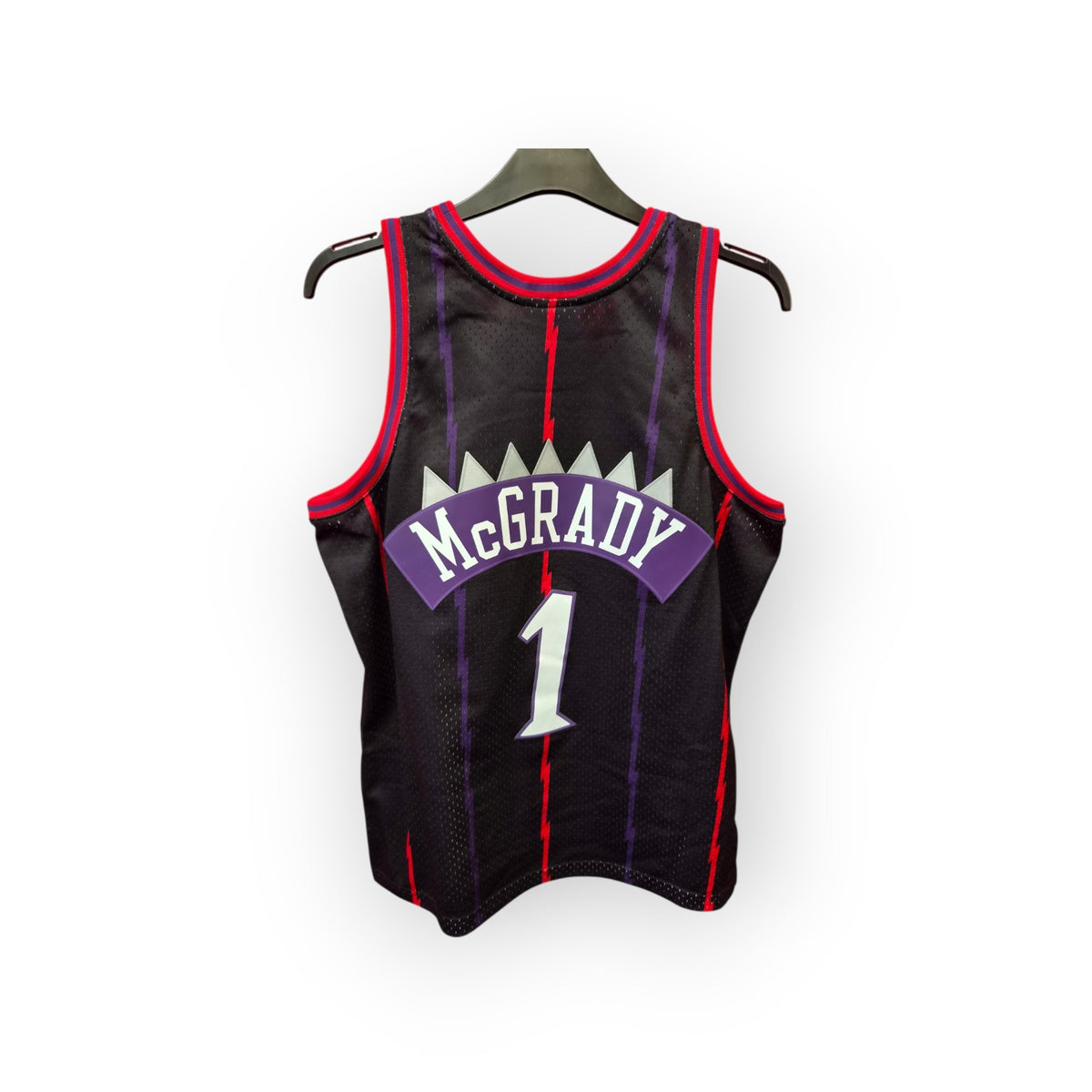 Mitchell & Ness Toronto Raptors 1998-99 NBA Jersey, #1 McGrady, Black, Size Large