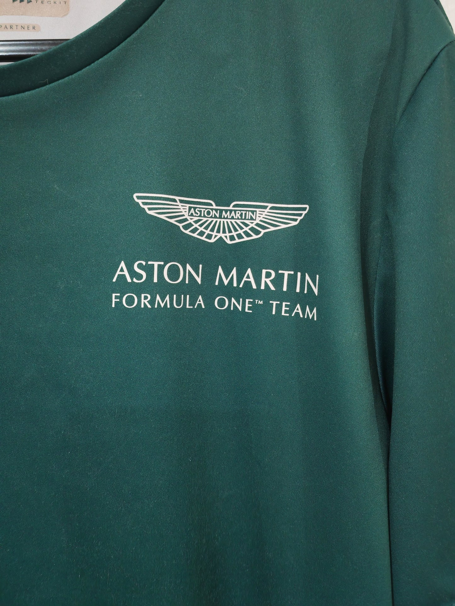 Pelmark Aston Martin Formula One Team Short Sleeve T Shirt, Green, Size Small
