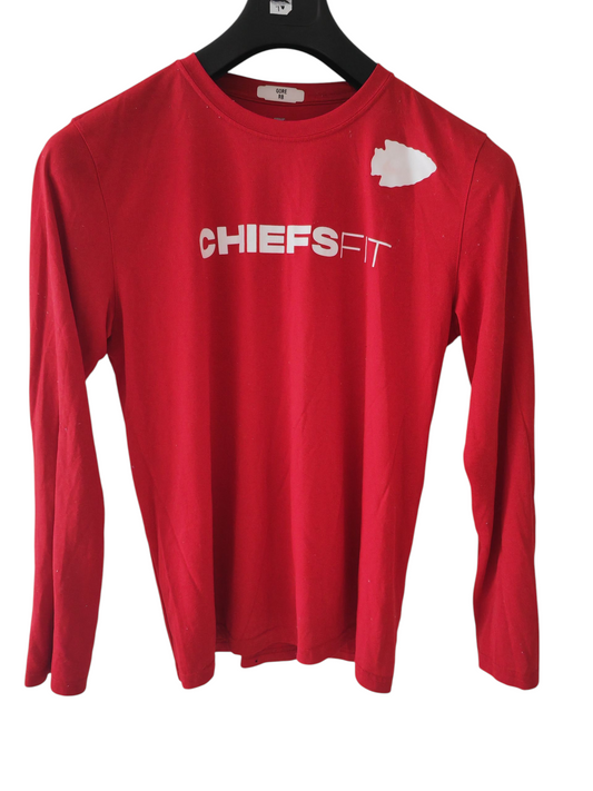 Nike Kansas City Chiefs NFL Player Issue/Worn Long Sleeve T Shirt, RB Gore, Large