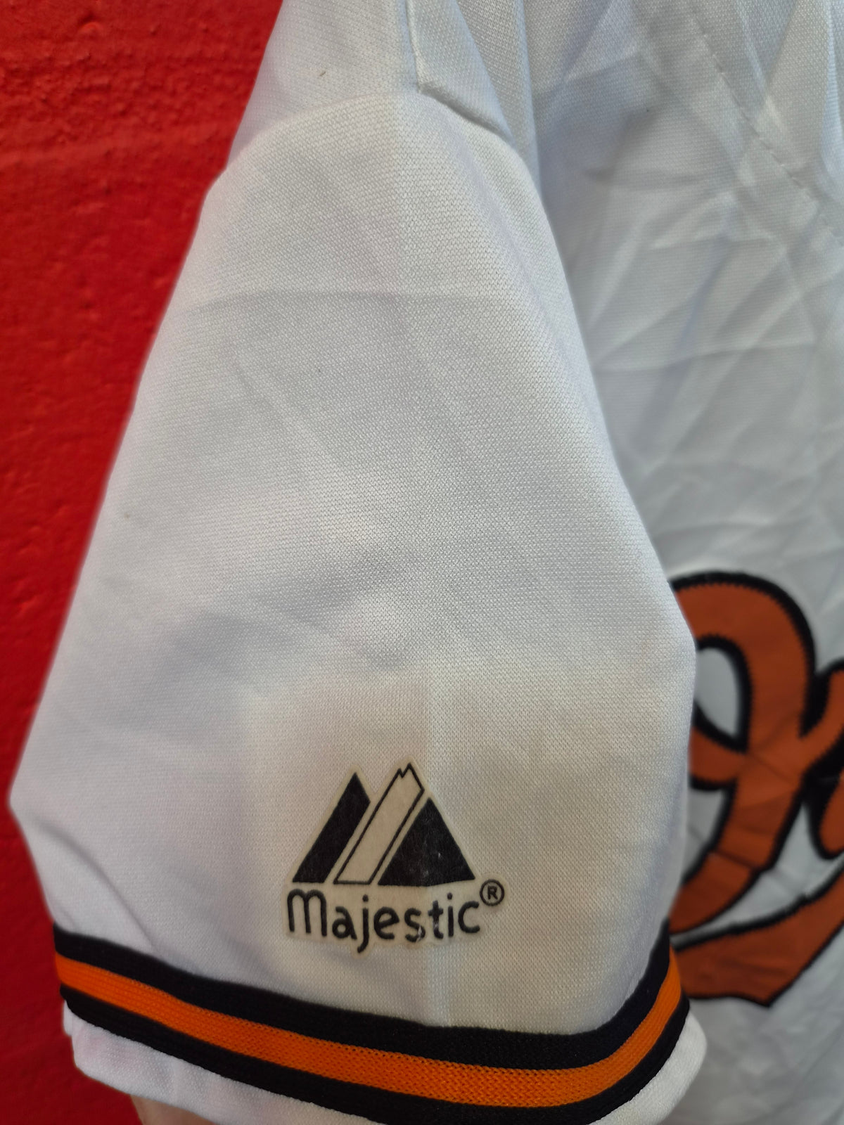 Women's Majestic Baltimore Orioles MLB Baseball Jersey. #21 Markakis, White, S/M