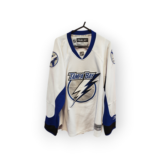 Reebok Tampa Bay Lightning NHL Jersey, White, Size Small