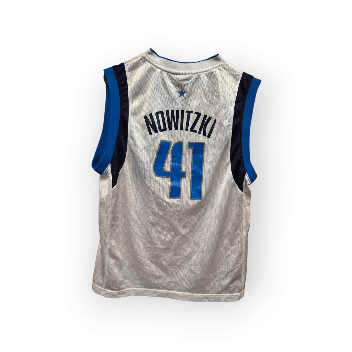 Youth Reebok Dallas Mavericks NBA Basketball Jersey, #41 Nowitzki, White, YL