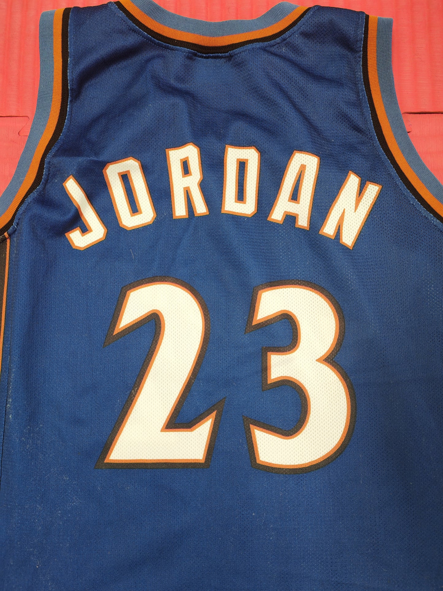 Champion Washington Wizards NBA Basketball Jersey, #23 Jordan, Blue, Size Small