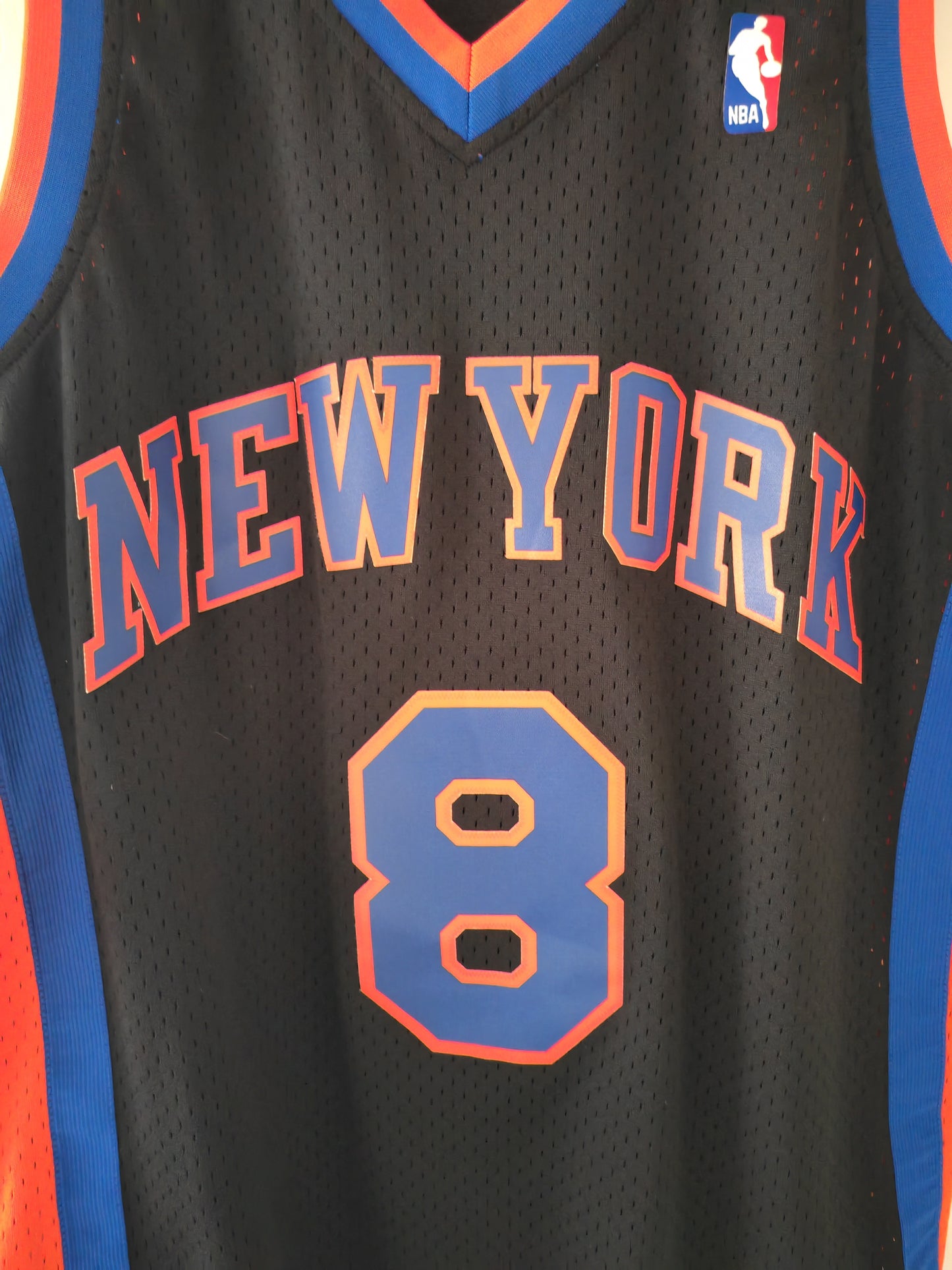 Mitchell & Ness New York Knicks 1998-99 Jersey, #8 Sprewell, Black, Size Large