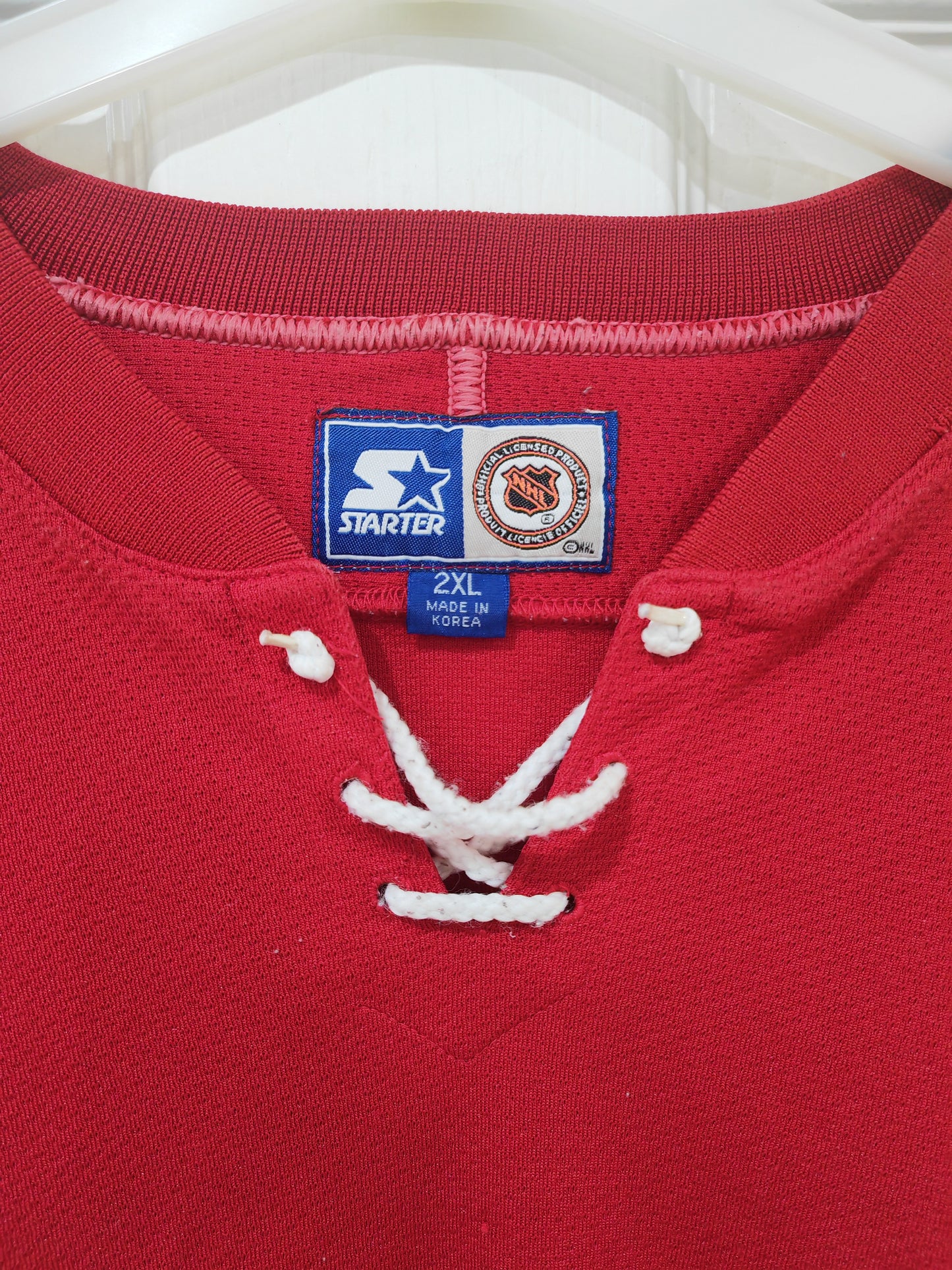 Starter New York Rangers Ice Hockey Jersey, Rare, Red, Size XXL