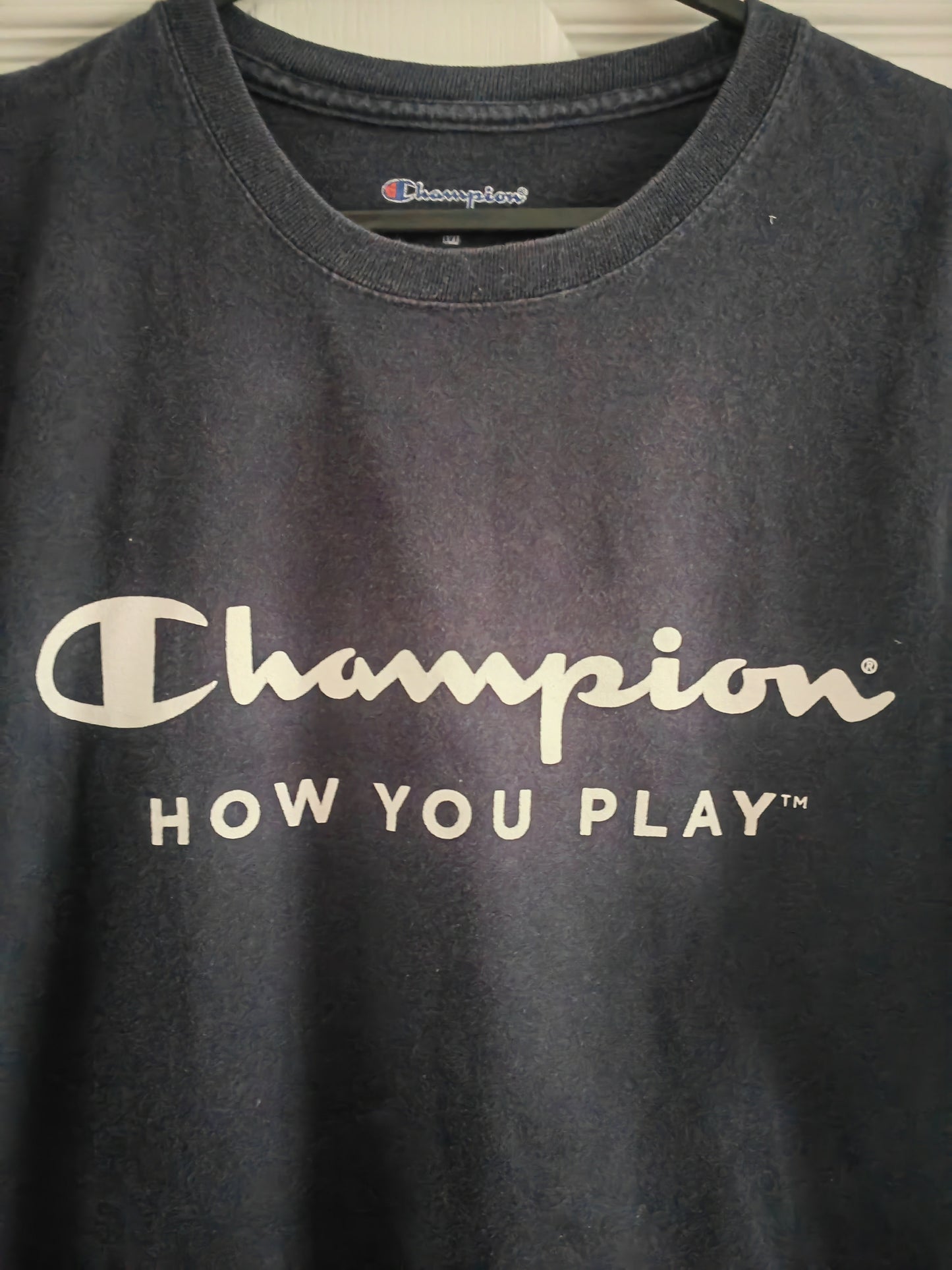 Champion 'How You Play' T Shirt, #12 S.Generals, Navy, Size Medium