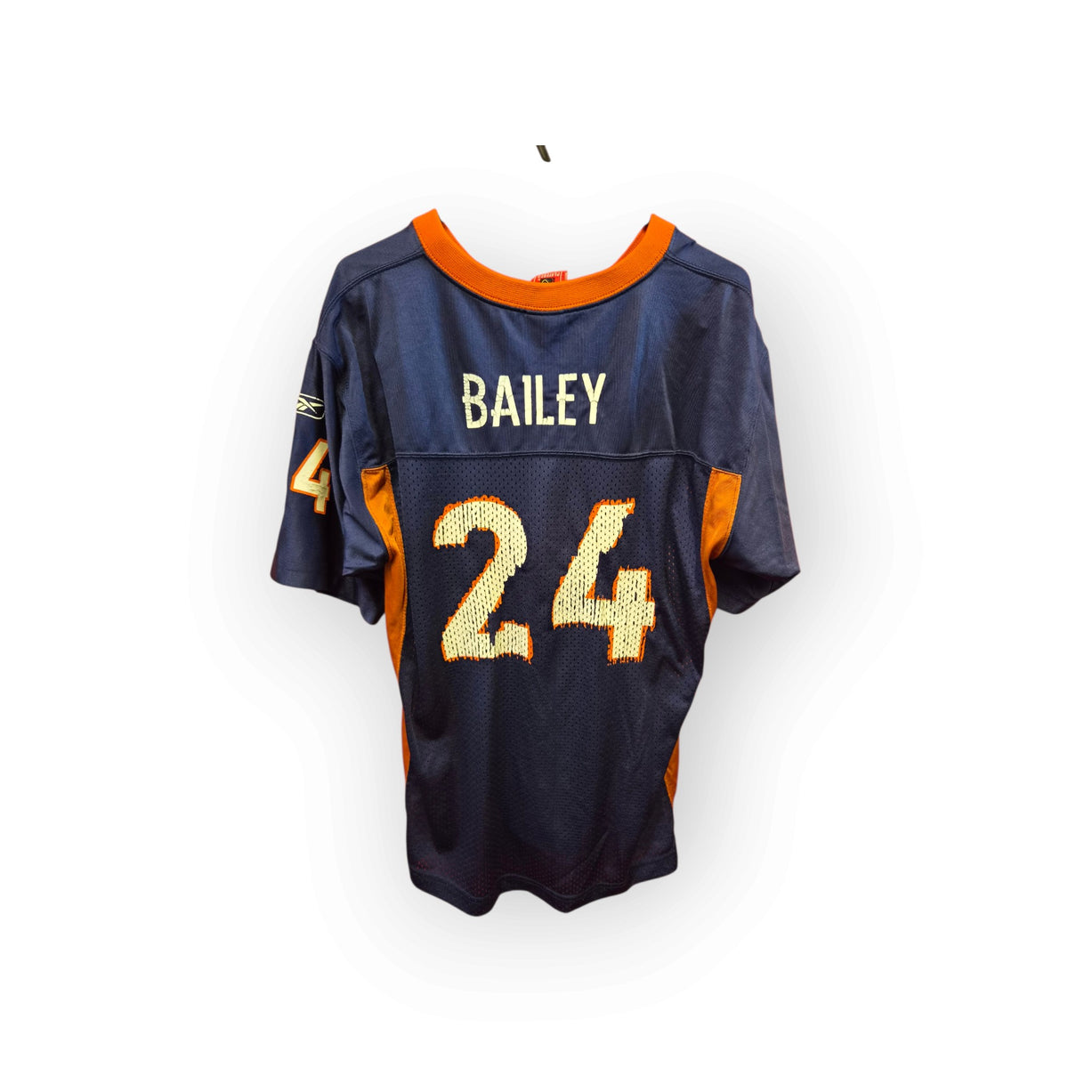 Youth Reebok Denver Broncos NFL Jersey, #24 Bailey, Navy, Size YXL