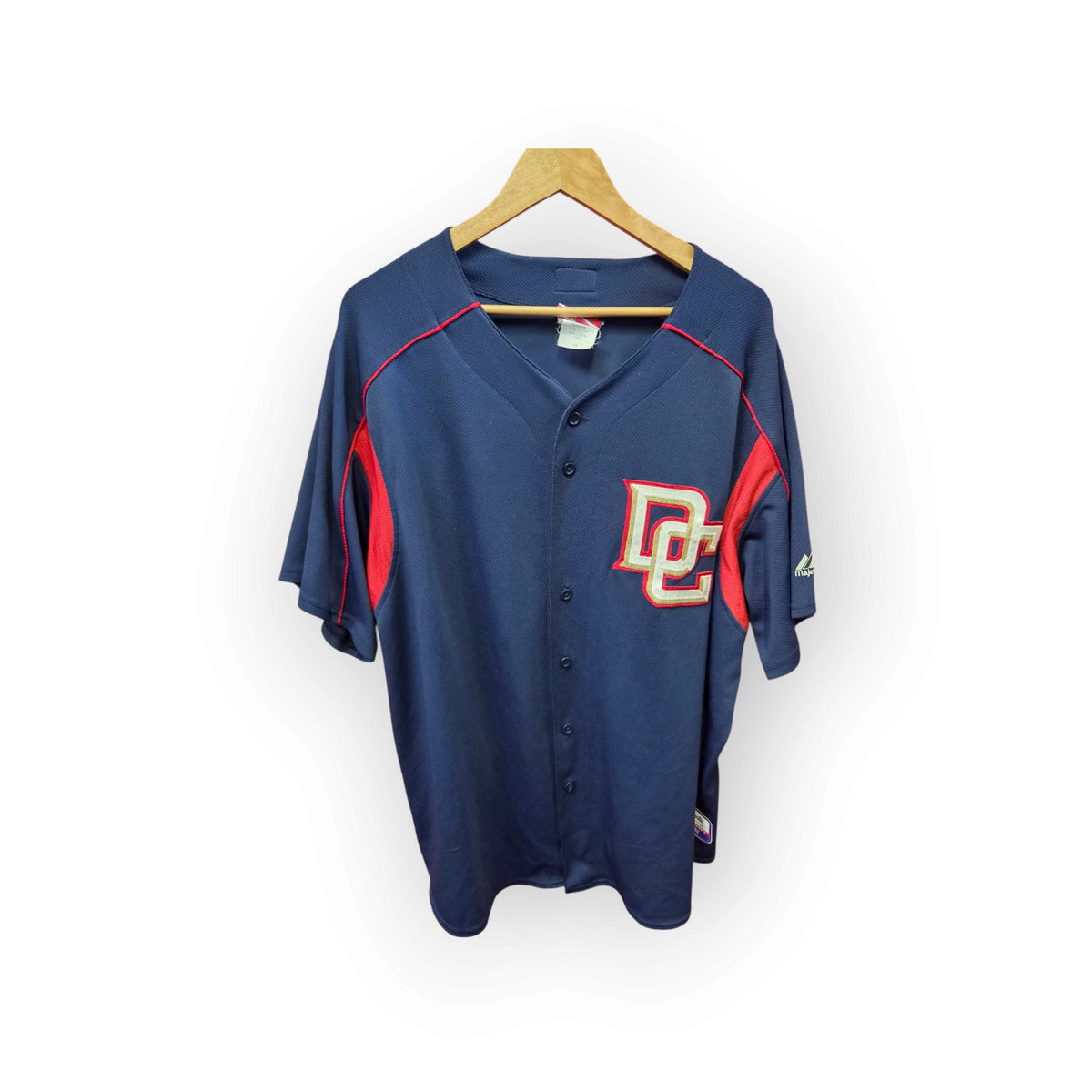 Majestic Washington Nationals MLB Baseball Jersey, Navy, Size XXL