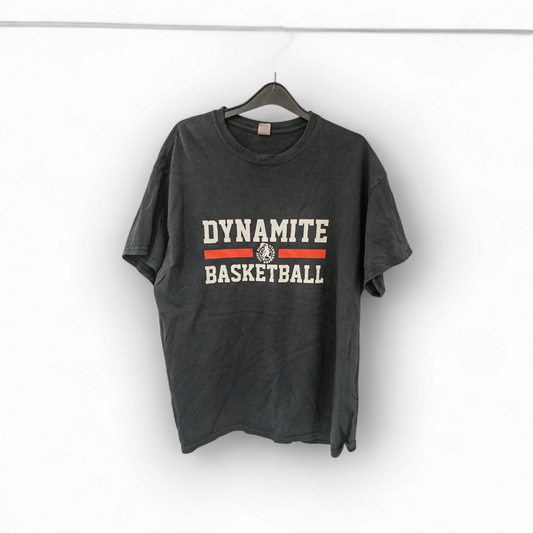 Gildan Young Heroes Dynamite Basketball T Shirt, Black, Size Large