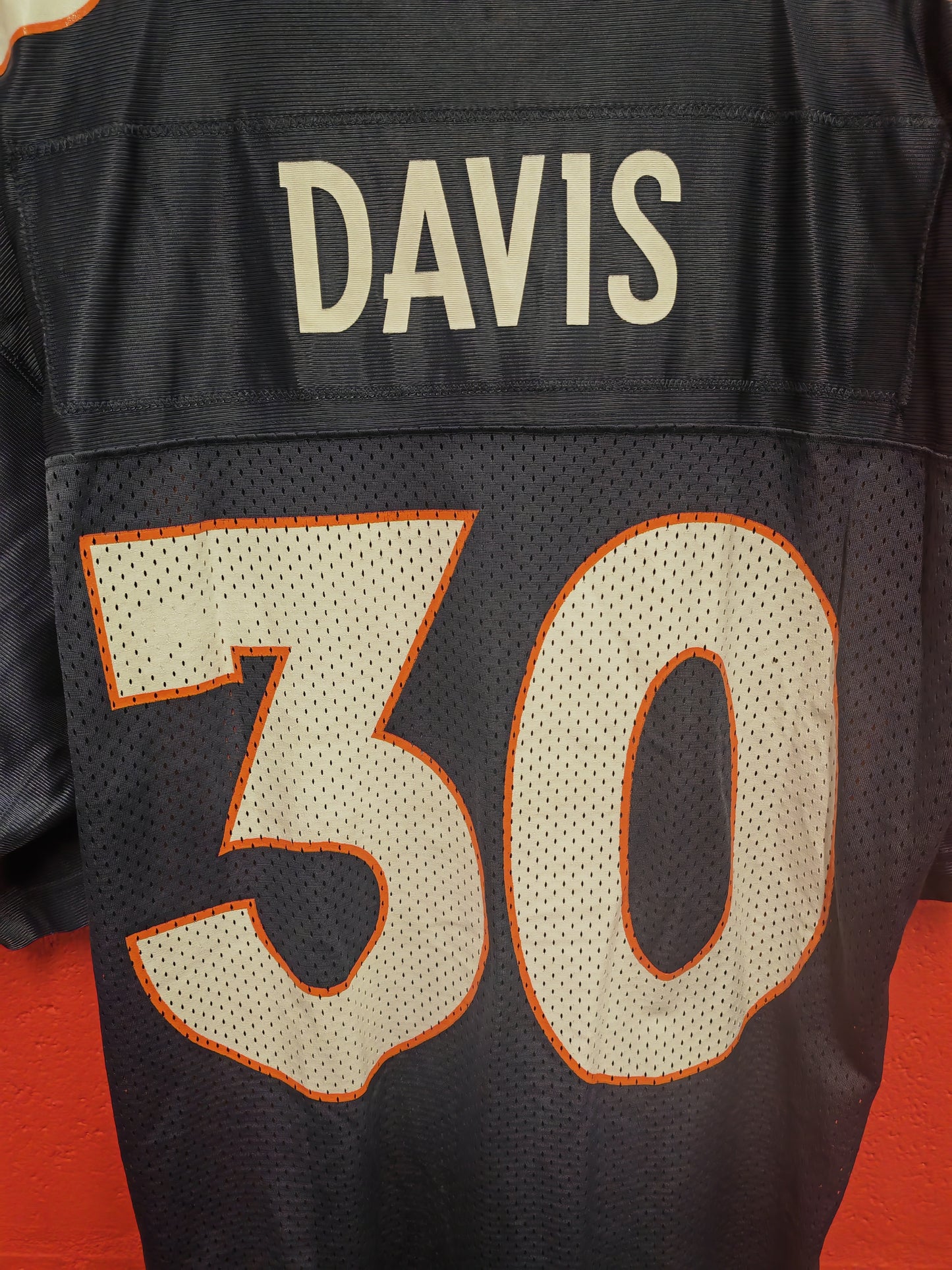 Starter Denver Broncos NFL Jersey, #30 Davis, Navy/Orange, Size Medium