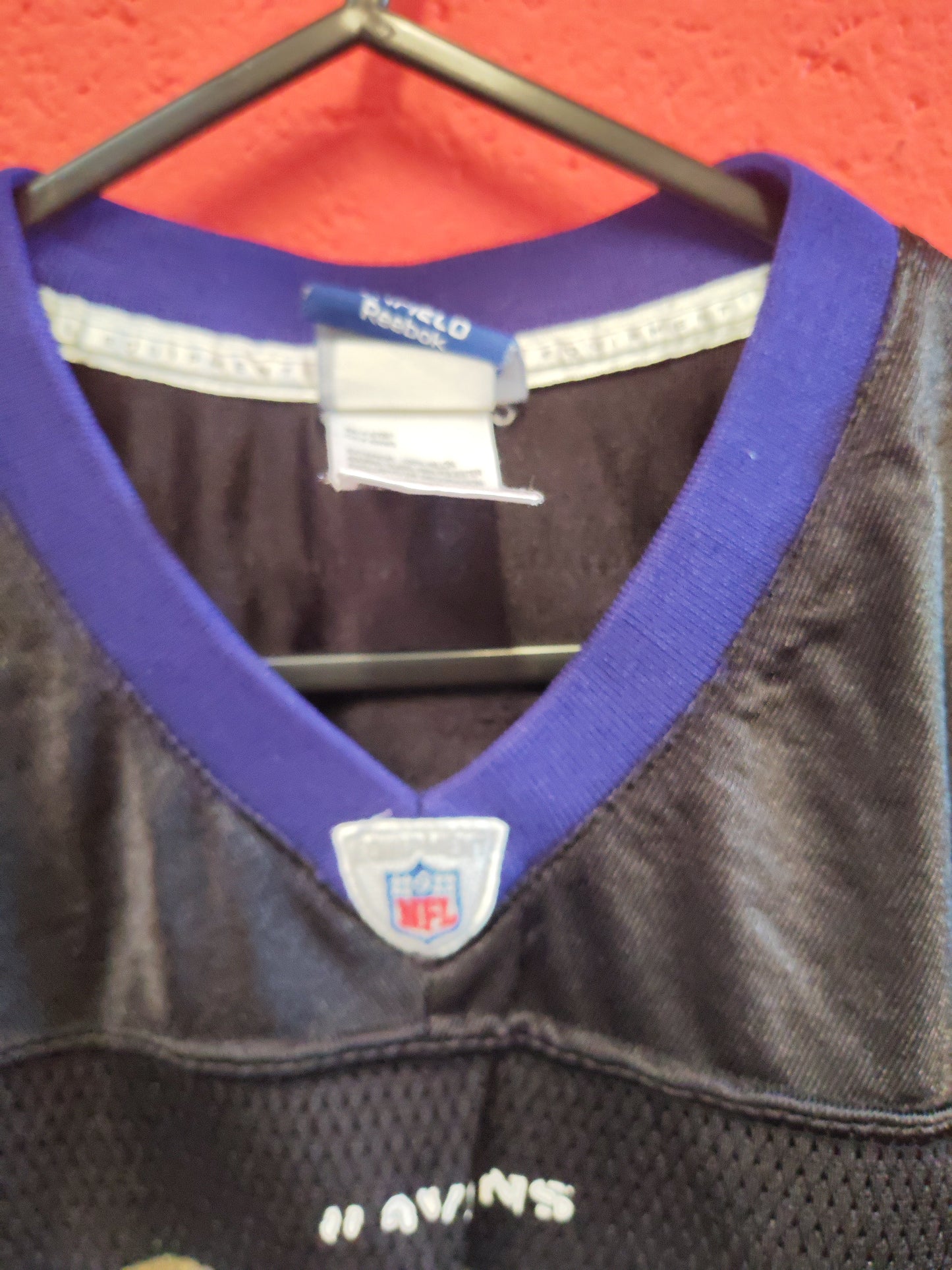 Youth Reebok Baltimore Ravens NFL Jersey, #27 Rice, Black, Size YL