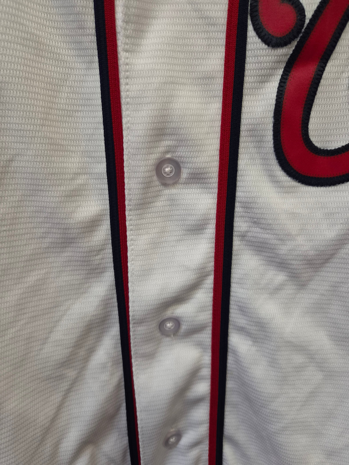 Majestic Washington Nationals MLB Baseball Jersey, #7 Turner, White, Size Small