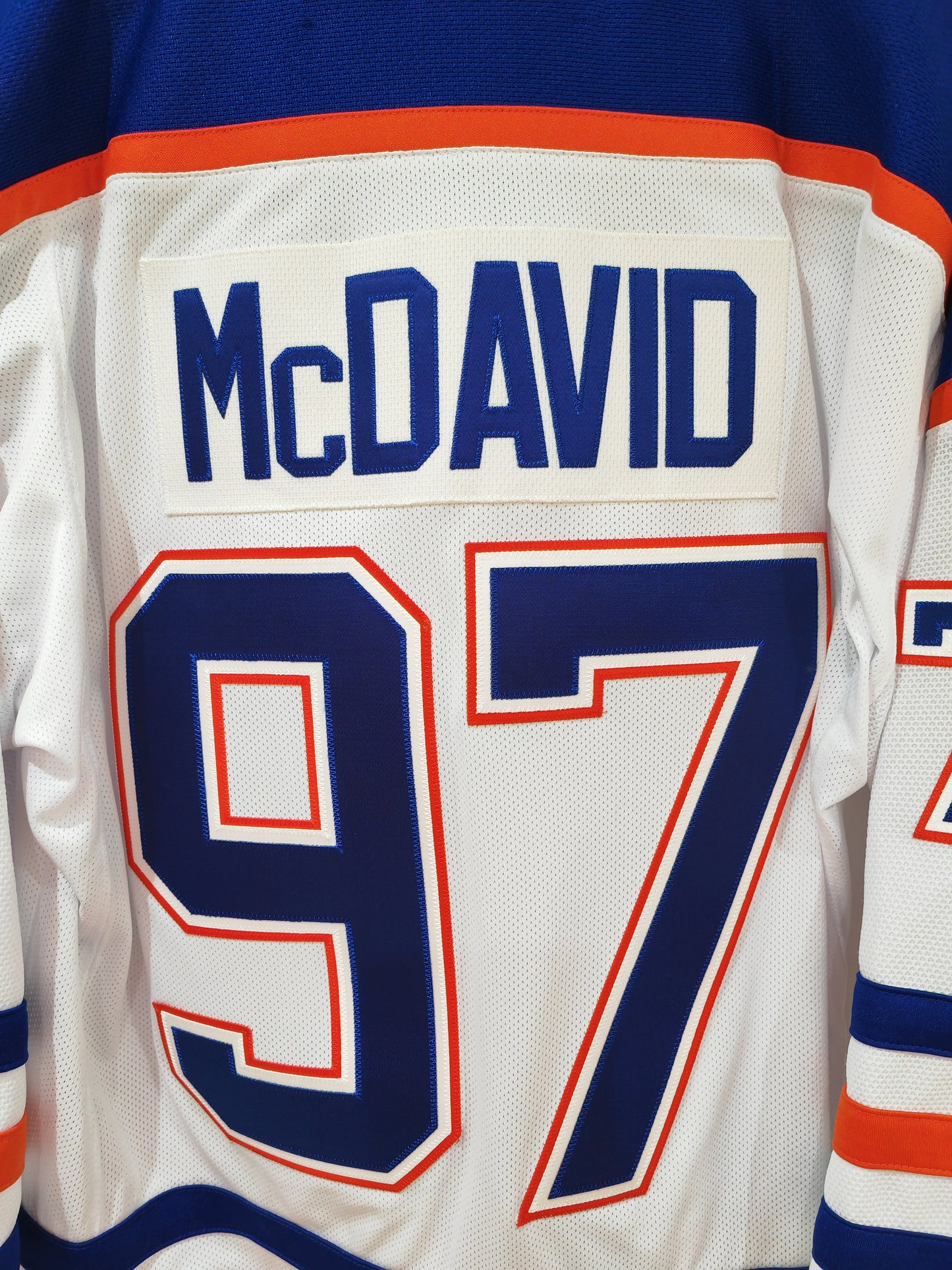 Reebok Edmonton Oilers NHL Hockey Jersey, #97 McDavid (Rookie Season), White, Medium