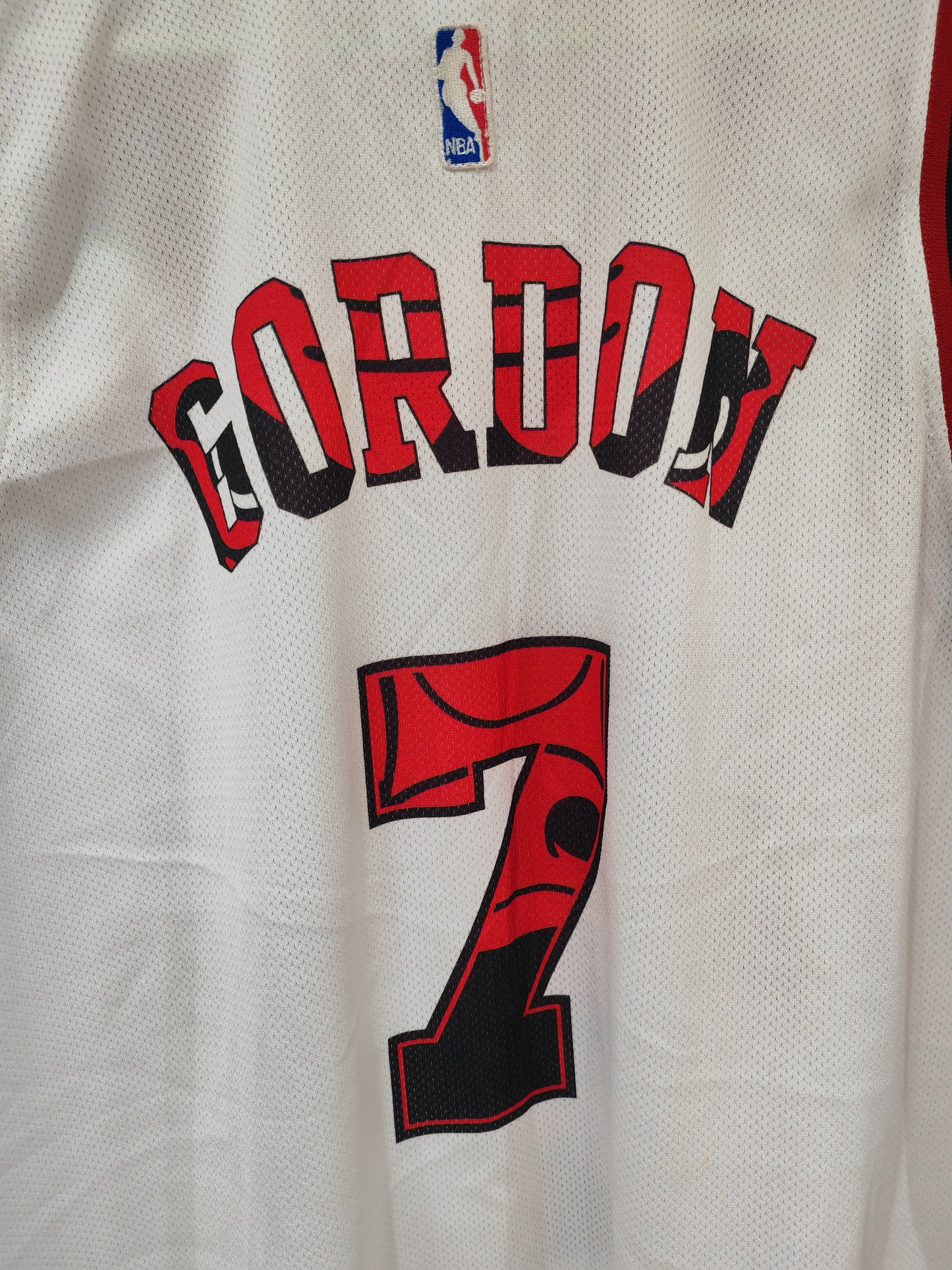Champion Chicago Bulls NBA Jersey, #7 Gordon, White, Size XXL