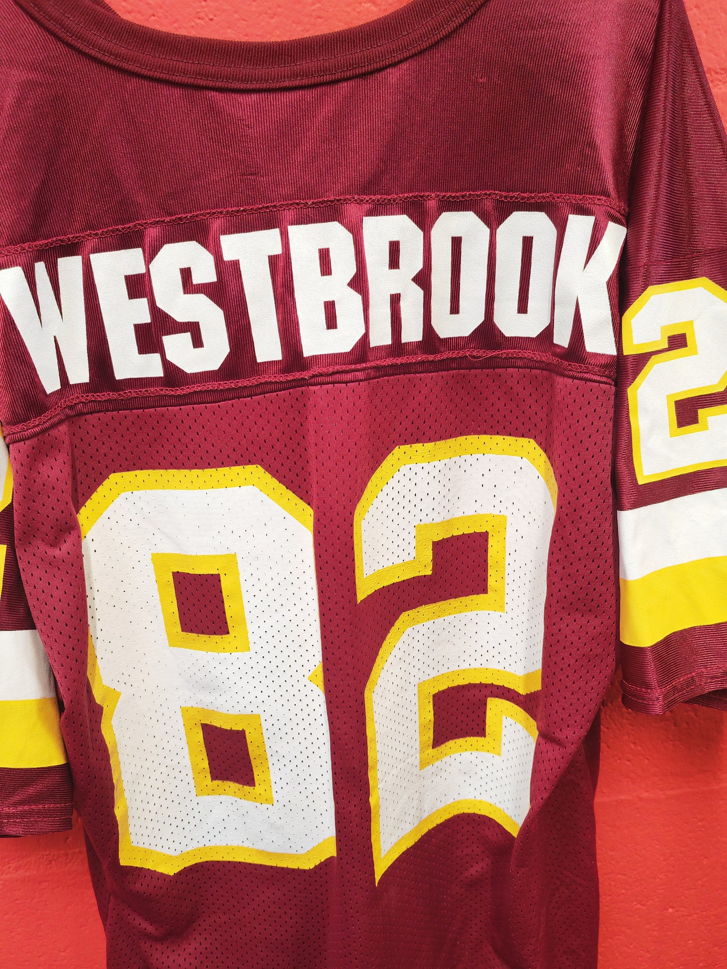 Wilson Washington Redskins NFL Jersey, #82 Westbrook, Burgundy, Size Large