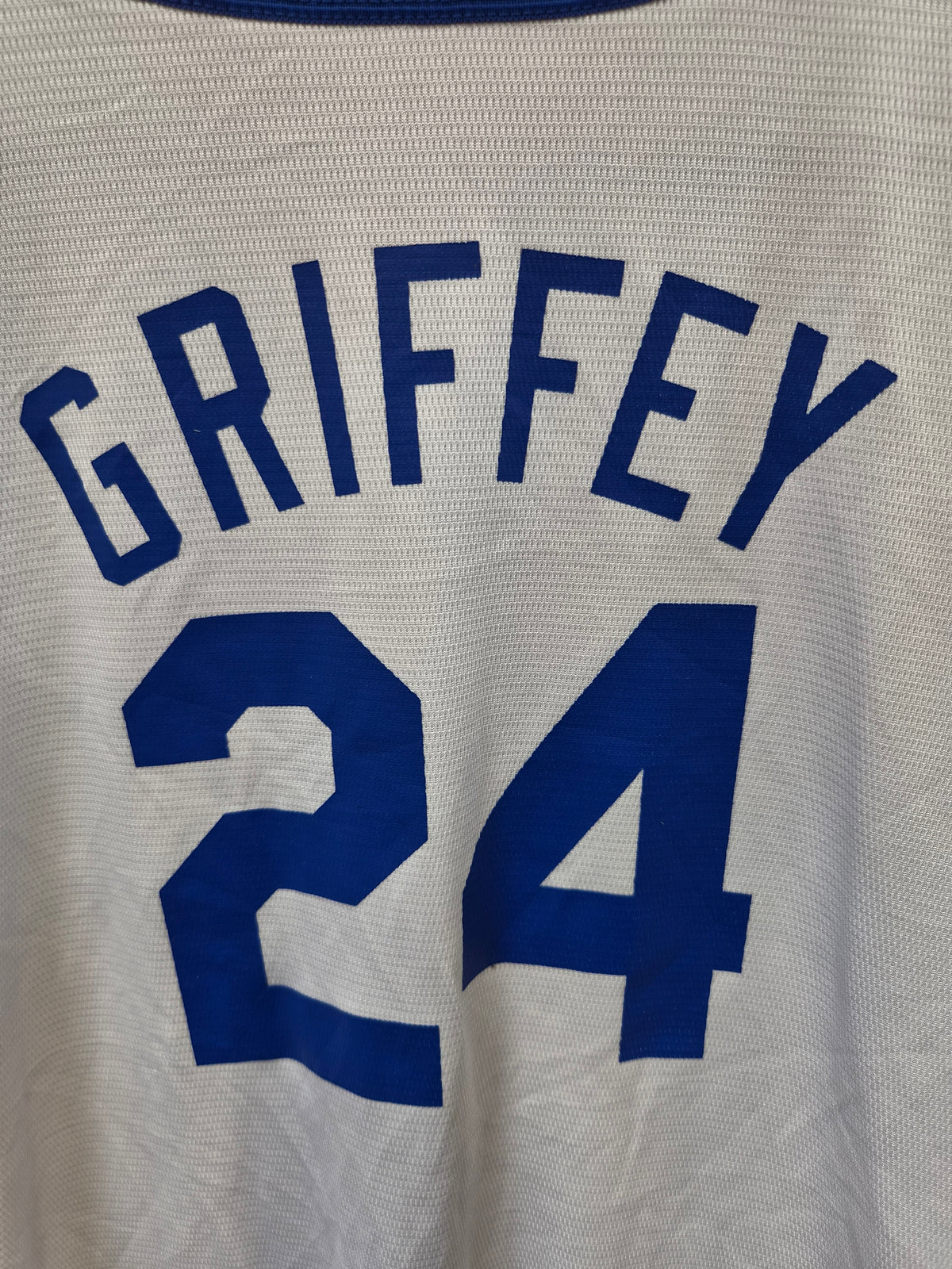 Youth Majestic Seattle Mariners MLB Baseball Jersey, #24 Griffey, White, Size YL