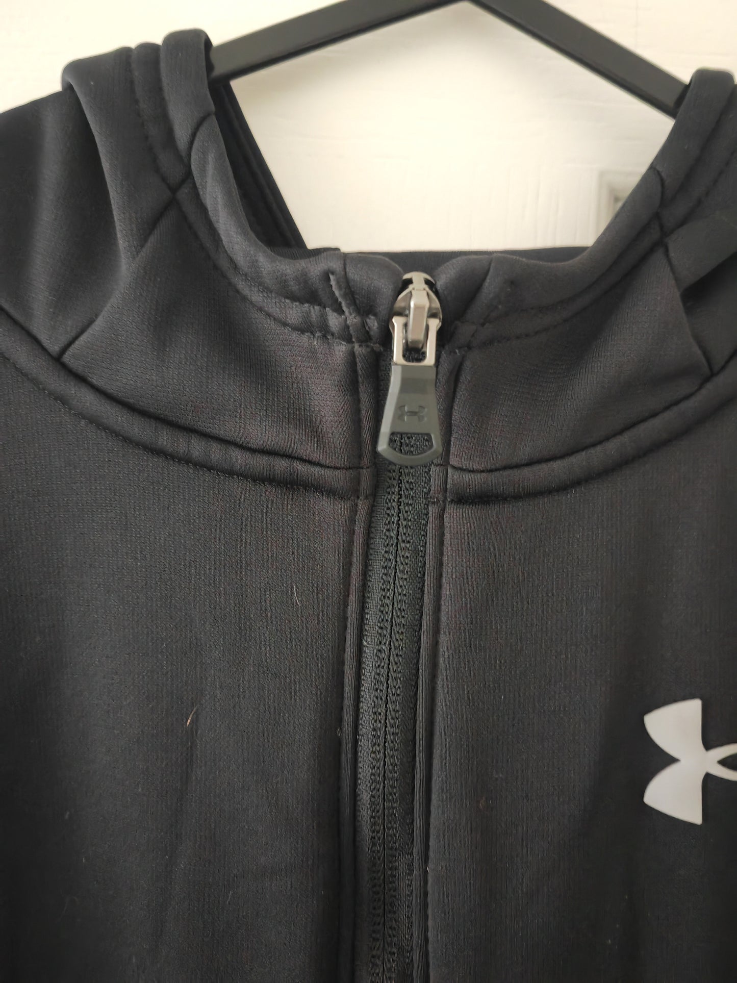 Youth Under Armour Full Zip Hoodie, Black, Size Youth XL