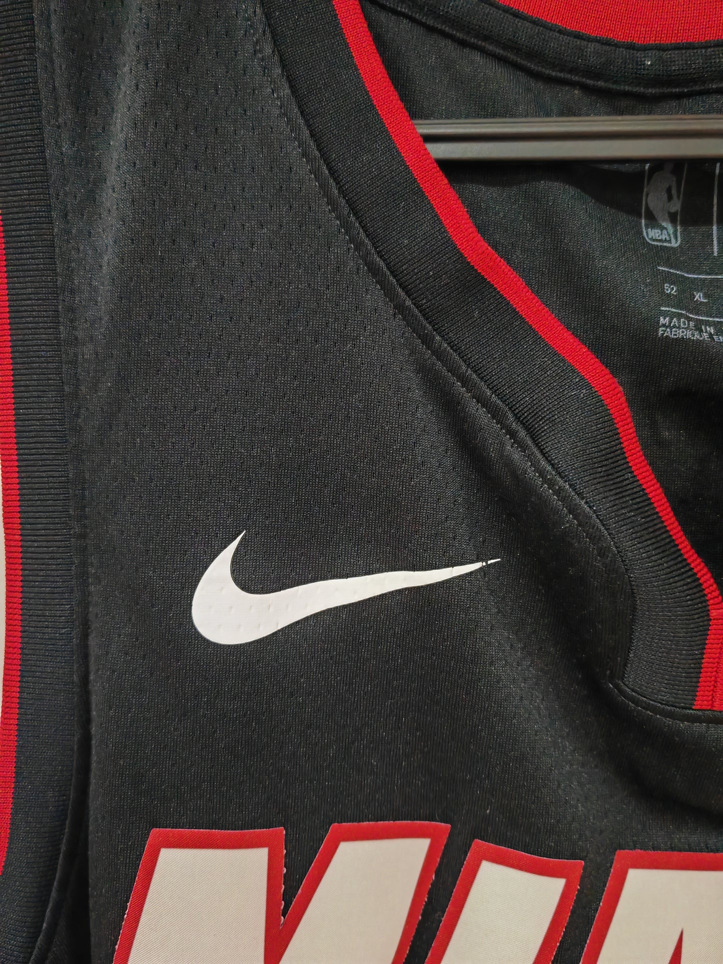 Nike Miami Heat NBA Jersey, #21 Whiteside, Black, Size XL