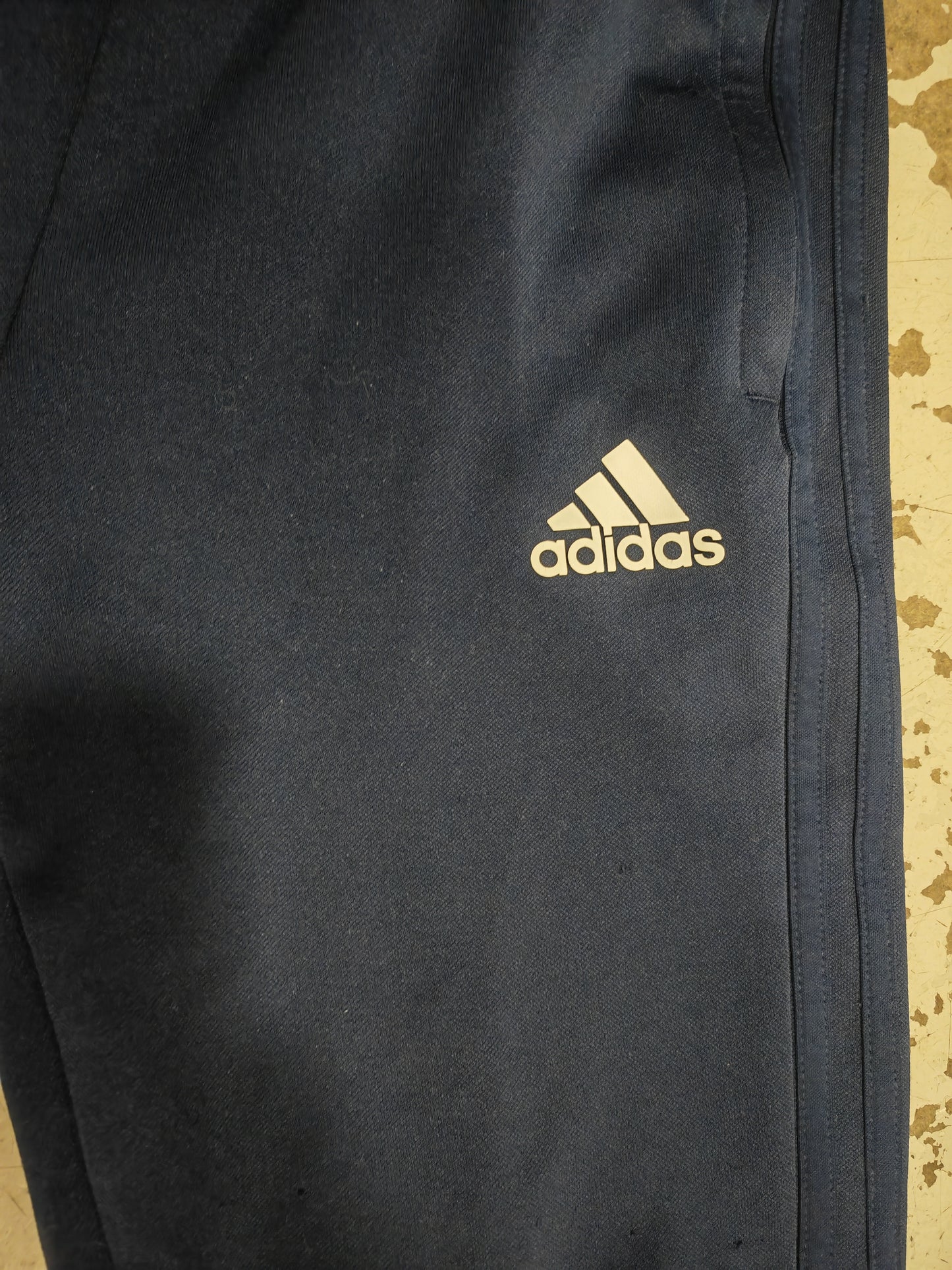 Youth Adidas Leicester City FC Tracksuit Bottoms, Navy Blue, Size 13-14 Years