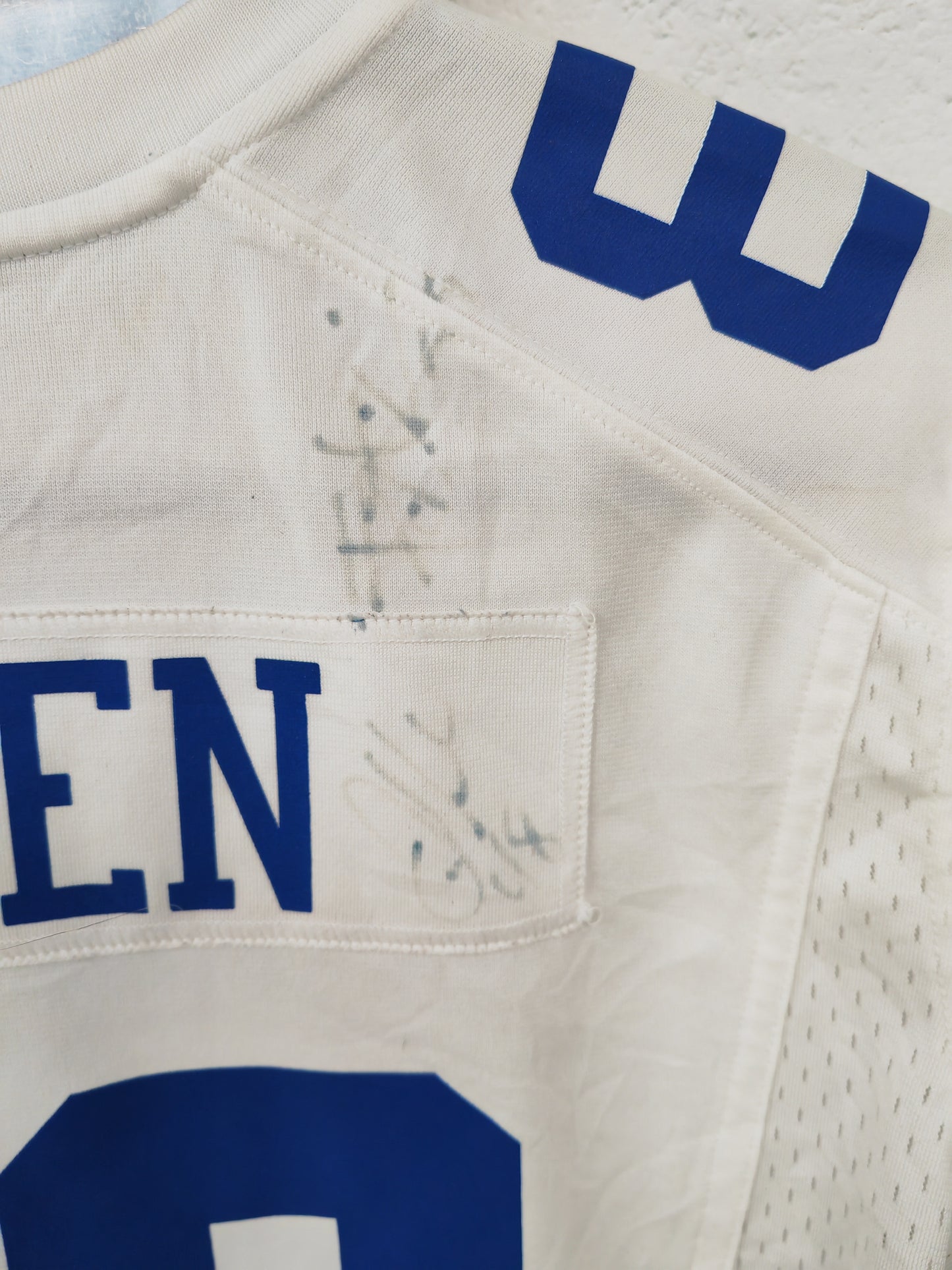 Women's Nike Dallas Cowboys NFL Jersey, #82 Witten, Faint Autographs, Size XL