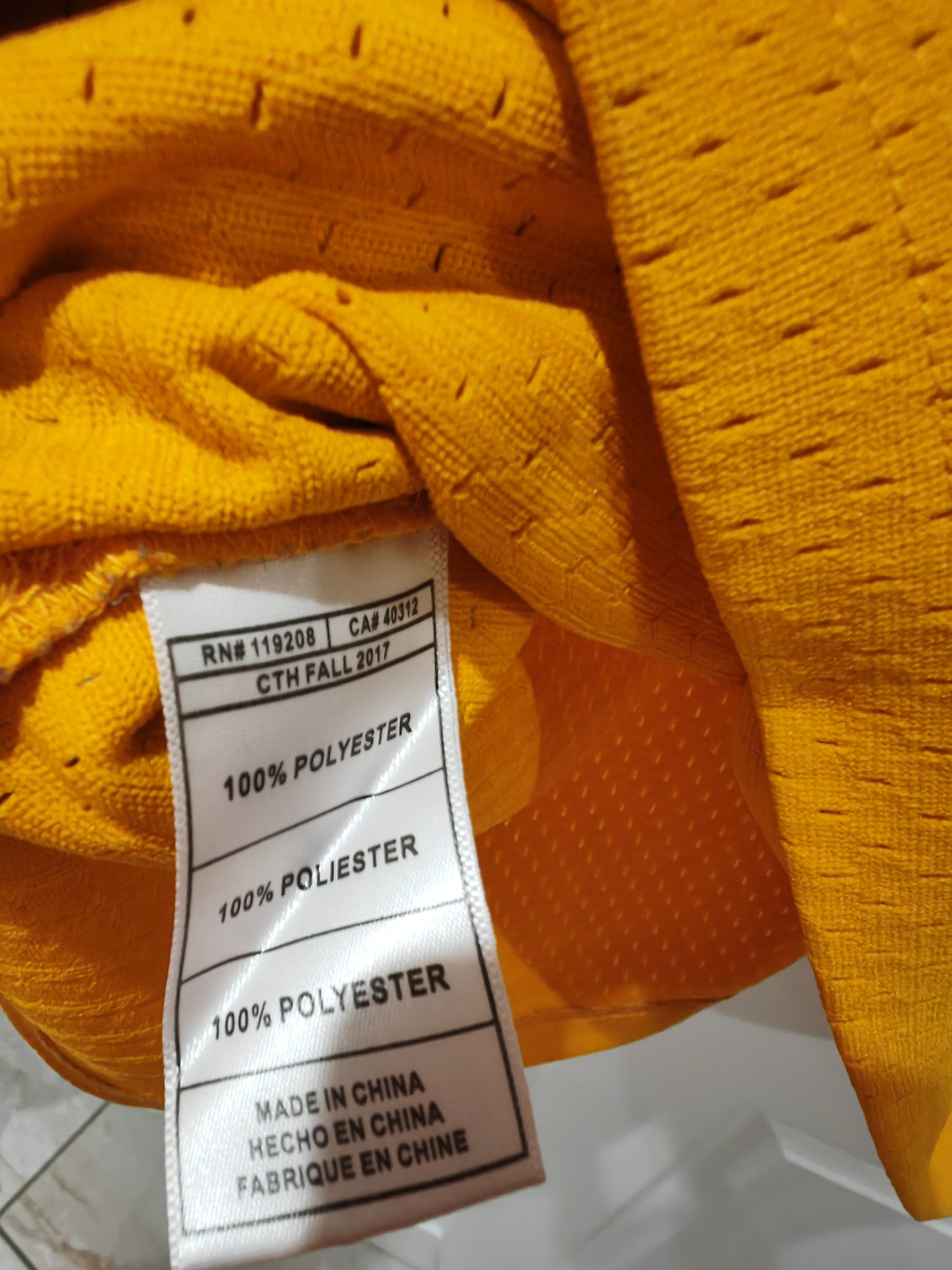 Mitchell & Ness Los Angeles Lakers 1996-97 Jersey, #34 O'Neal, Yellow, Size Large