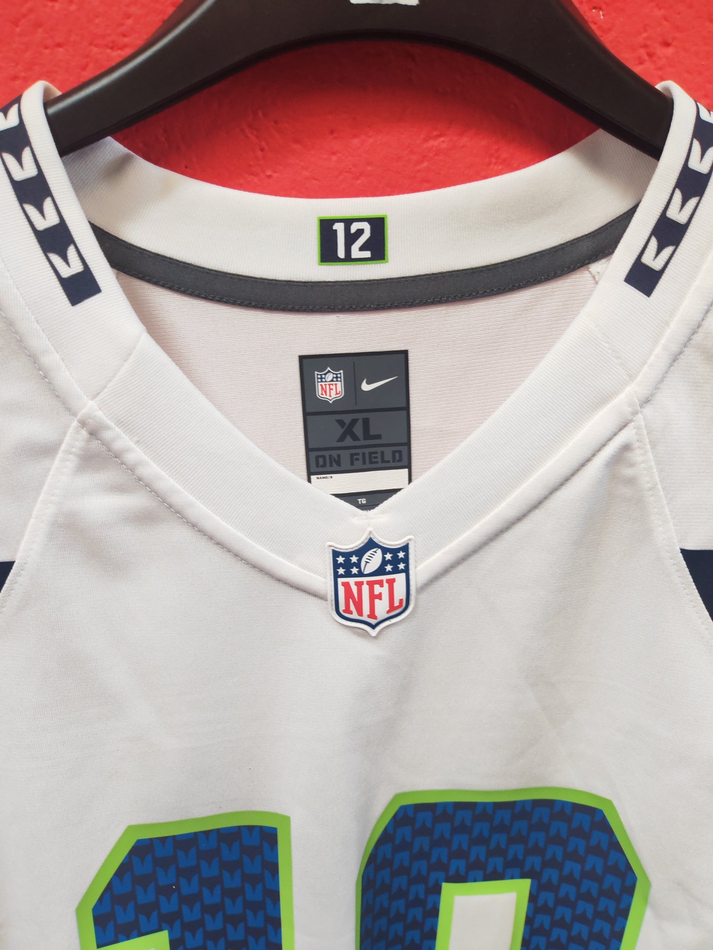 Nike Seattle Seahawks NFL Jersey, #10 Kupp, White, Size XL