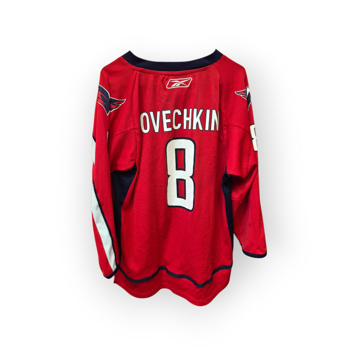 Youth Reebok Washington Capitals NHL Jersey, #8 Ovechkin, Red, Size YL/XL
