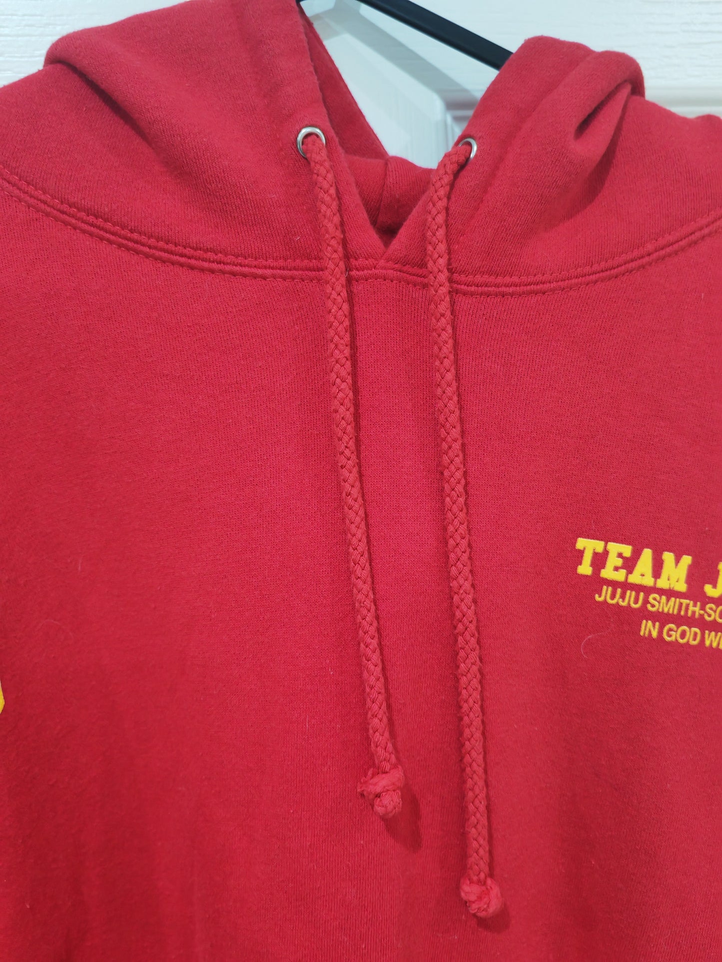 Juju Smith Schuster 'Team JuJu' NFL Pullover Hoodie, Red, Size Large