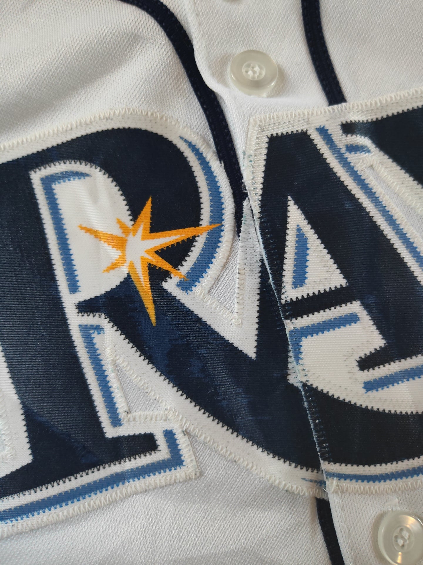 Women's Majestic Tampa Bay Rays MLB Baseball Jersey, #14 Price, White, Size Large