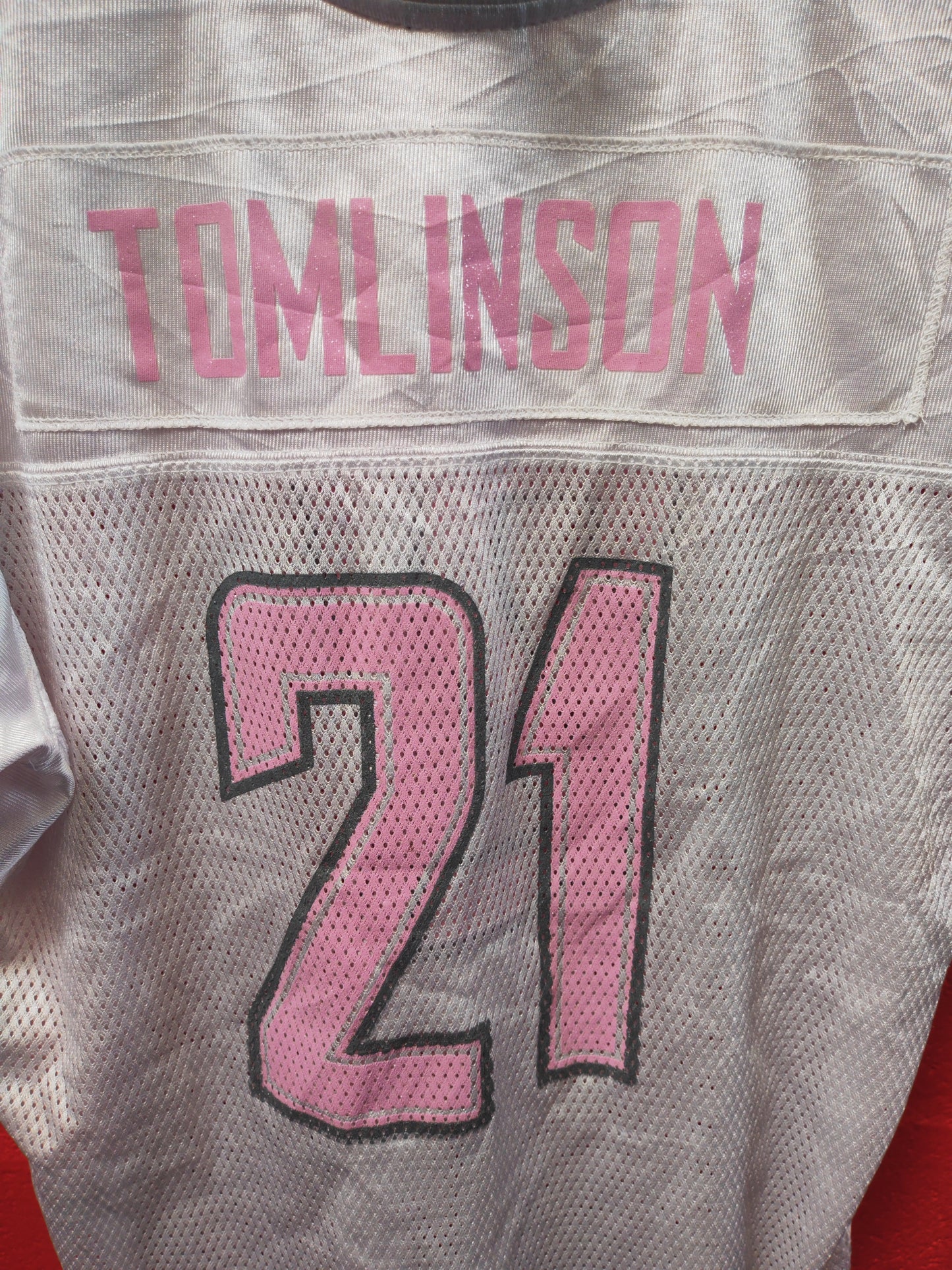 Women's San Diego/LA Chargers NFL Jersey, #21 Tomlinson, White, Size XL