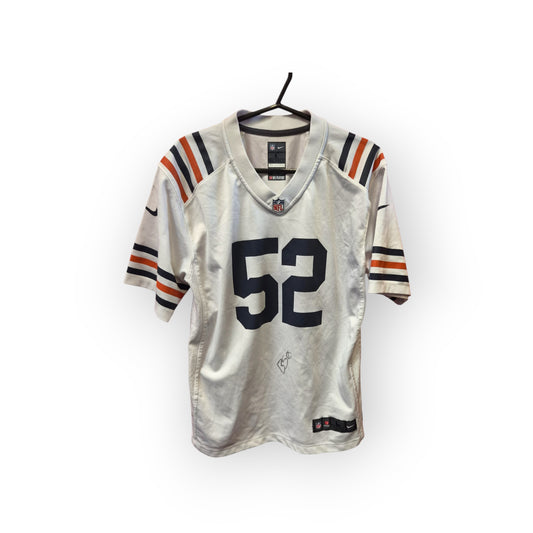 Youth Nike Chicago Bears NFL Jersey, #52 Mack, White, Size YL