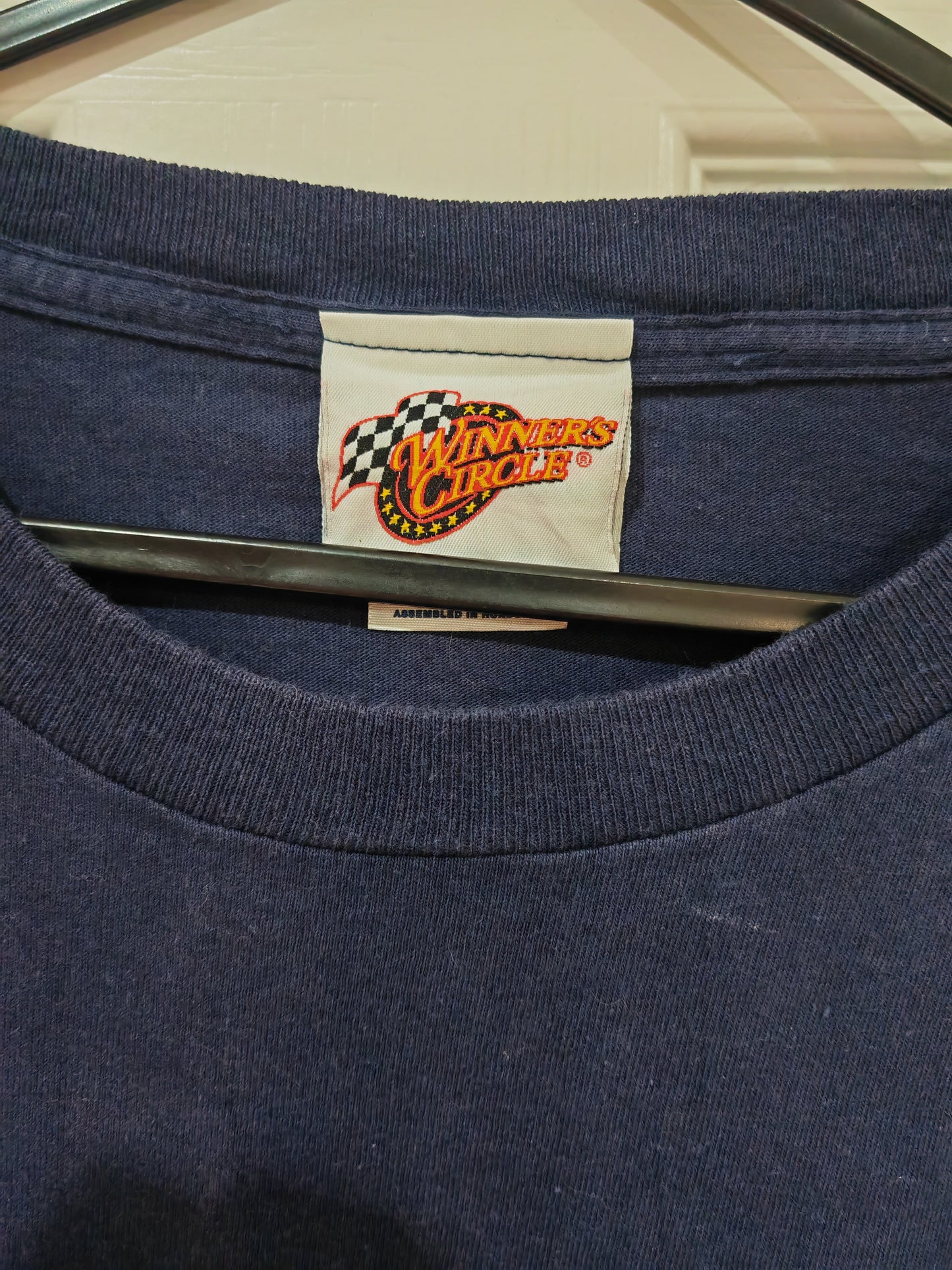 Winners Circle Rusty Wallace NASCAR Short Sleeve T Shirt, Navy Blue, Size XL
