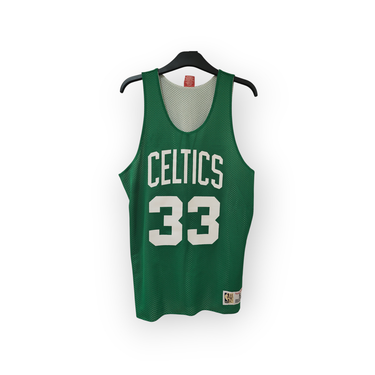 Mitchell & Ness Boston Celtics Reversible Training Jersey, #33 Bird, Size Small