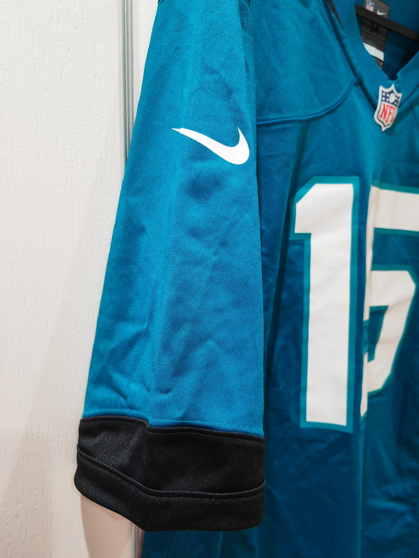 Nike Jacksonville Jaguars NFL Jersey, #15 Minshew III, Turquoise, Size Medium