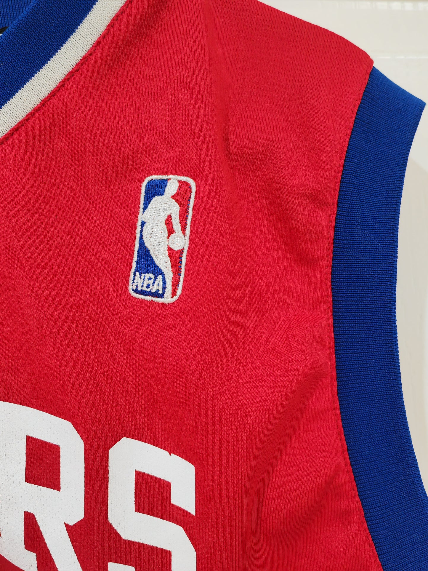 Youth Adidas Philadelphia 76ers NBA Jersey, #42 Brand, Red, Size Youth Large