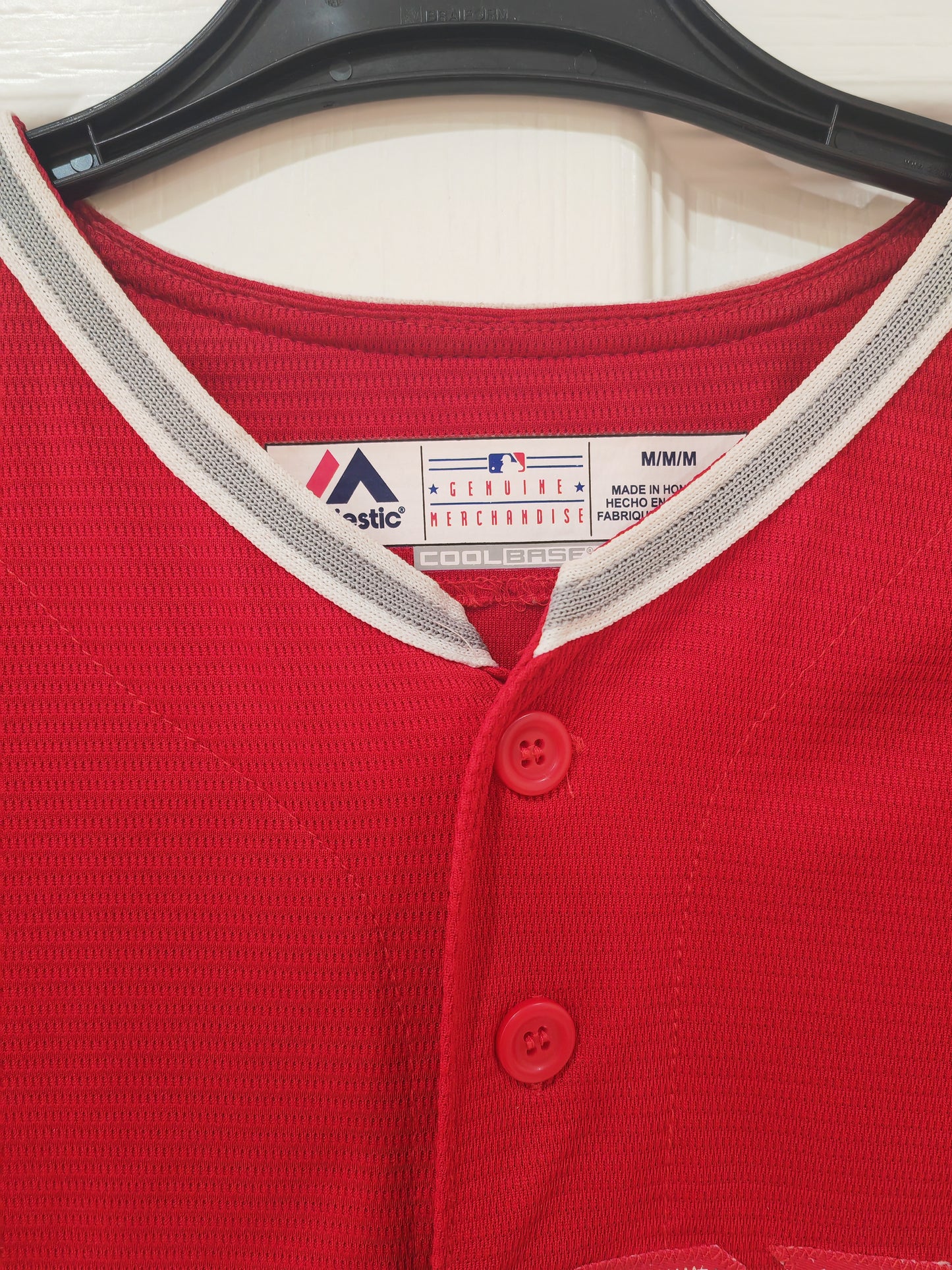 Majestic Los Angeles Angels MLB Baseball Jersey, Red, Size Medium