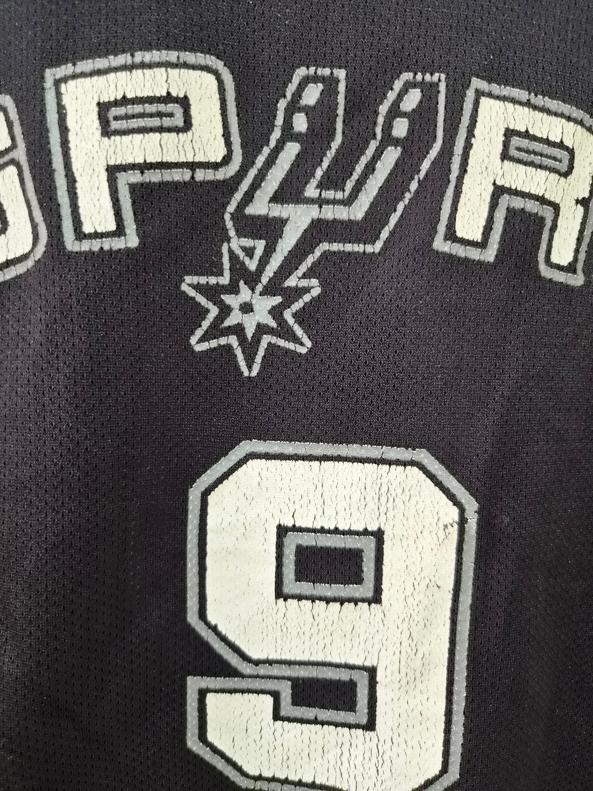 Youth Reebok San Antonio Spurs NBA Basketball Jersey, #9 Parker, Black, Size YXL