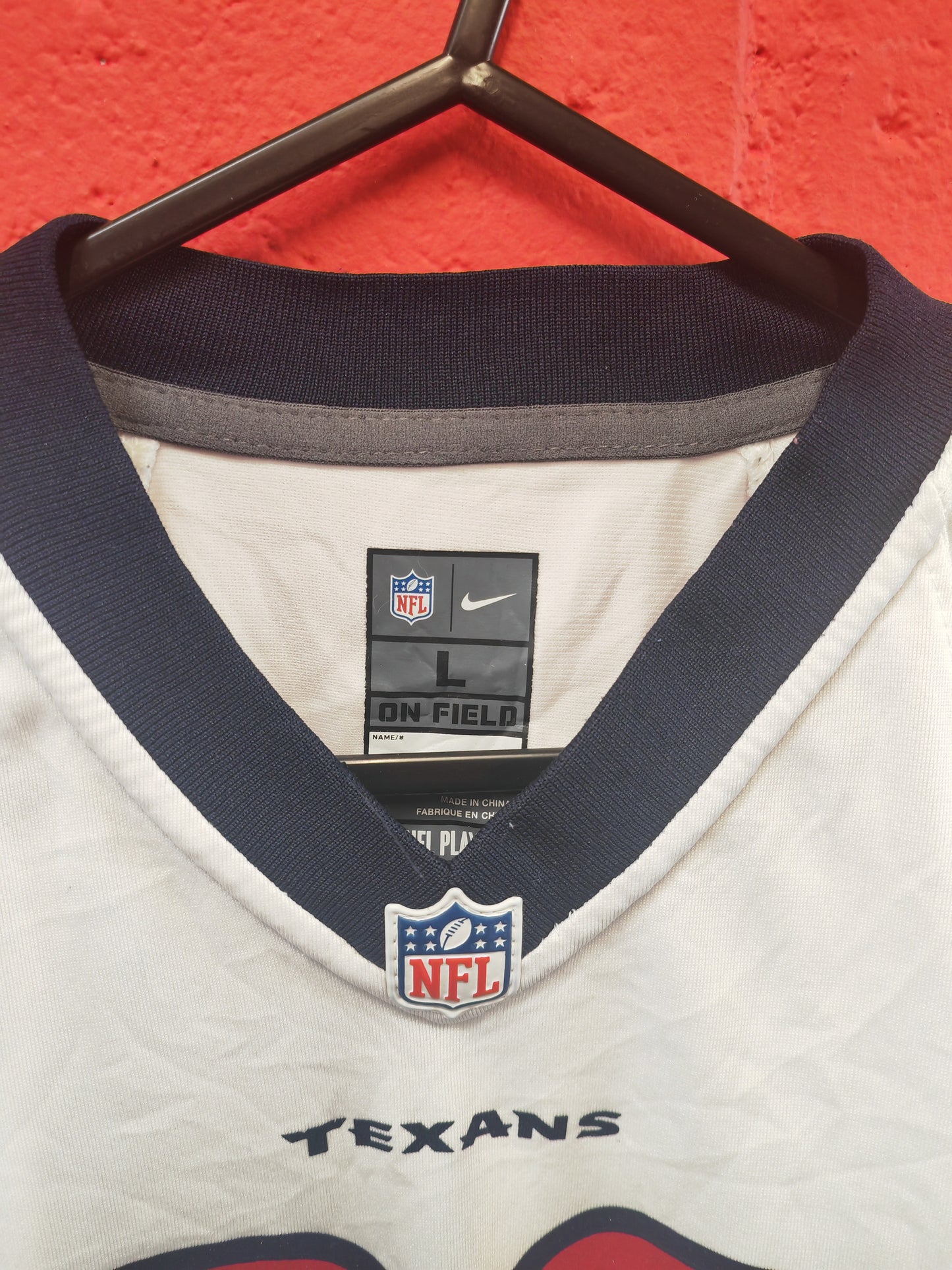 Youth Nike Houston Texans NFL Jersey, #80 A. Johnson. White, Size YL