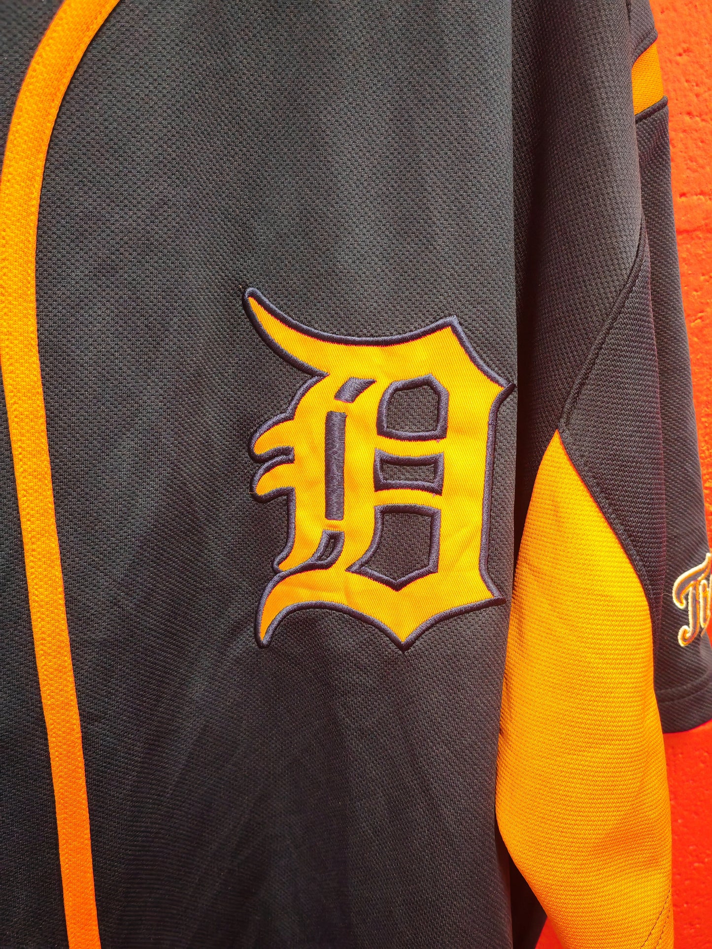 Majestic Detroit Tigers MLB Baseball Jersey, #24 Cabrera, Navy Blue, Size XXL