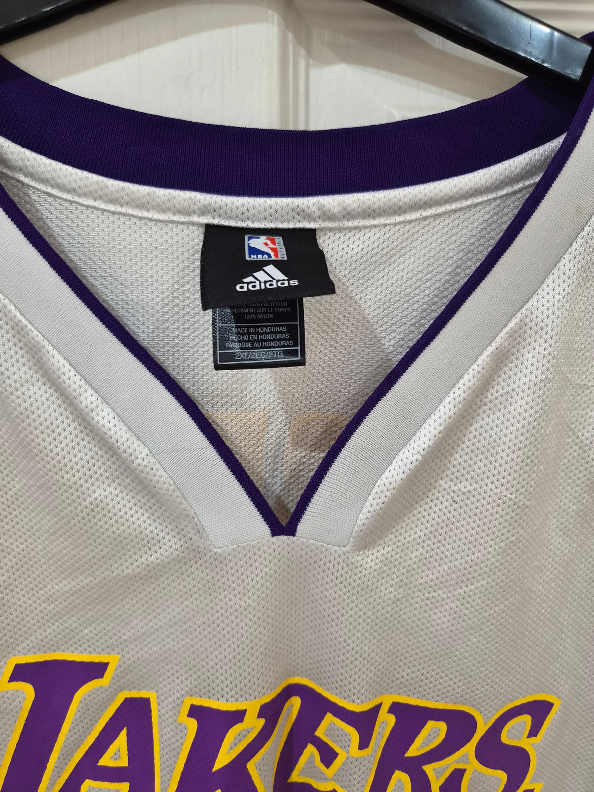 Adidas Los Angeles Lakers NBA Basketball Jersey, #13 Jobbins (Custom), Size XXL