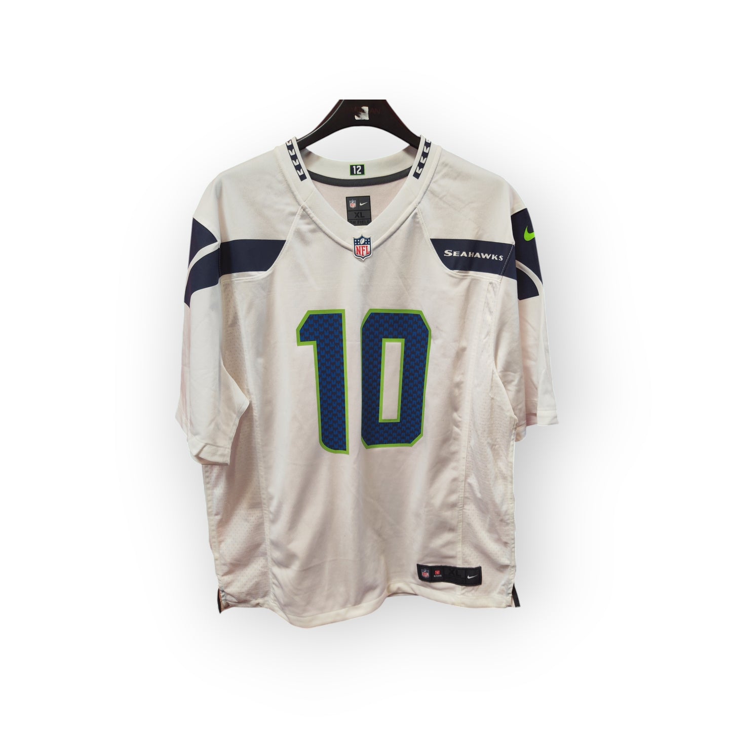 Nike Seattle Seahawks NFL Jersey, #10 Kupp, White, Size XL