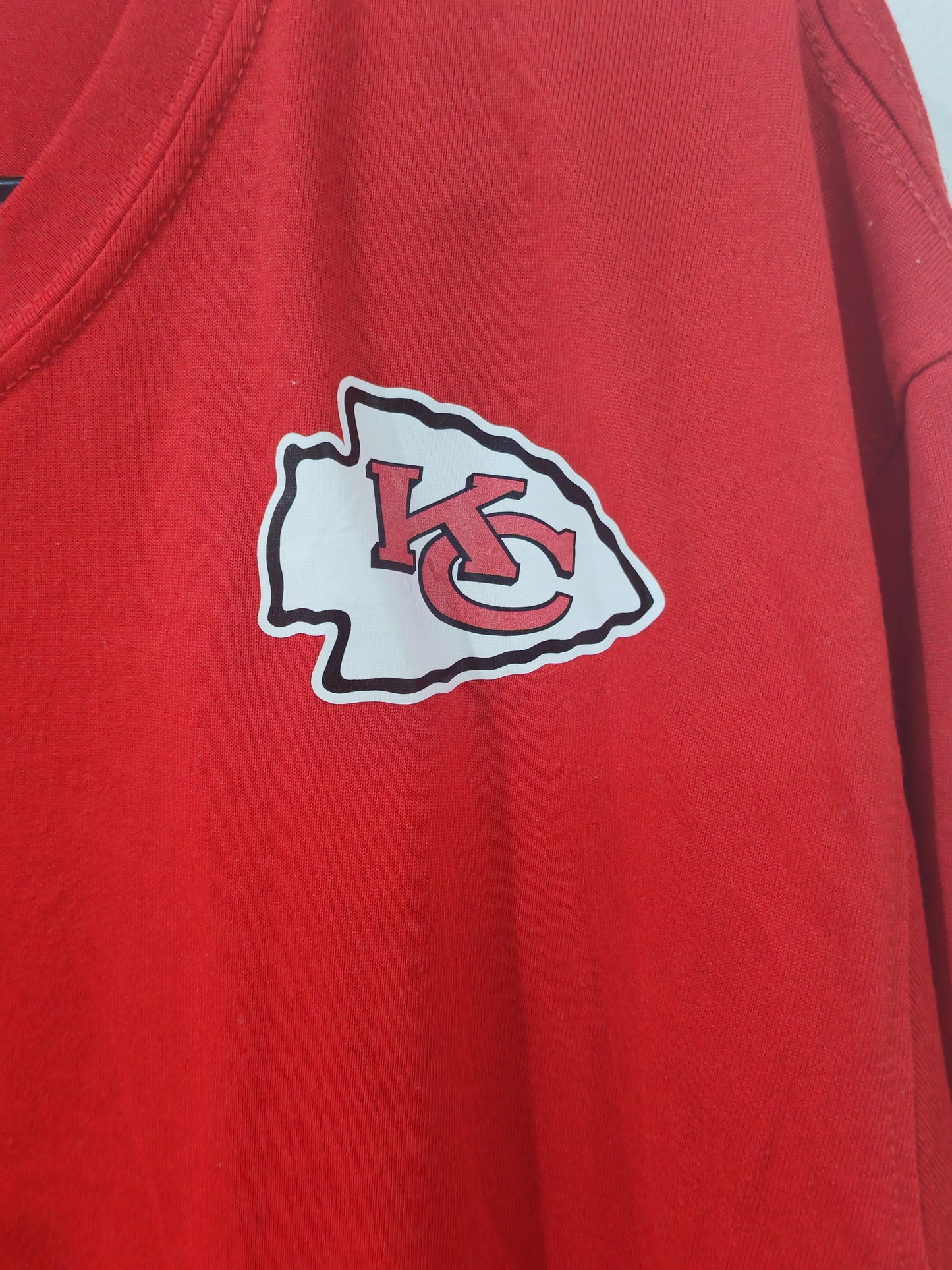 Nike Kansas City Chiefs Player Issue/Worn Long Sleeve T Shirt, #27 Fenton, Large