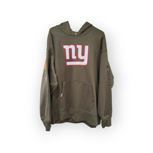 Nike New York Giants NFL Salute To Service Pullover Hoodie, Kaki, Size Medium