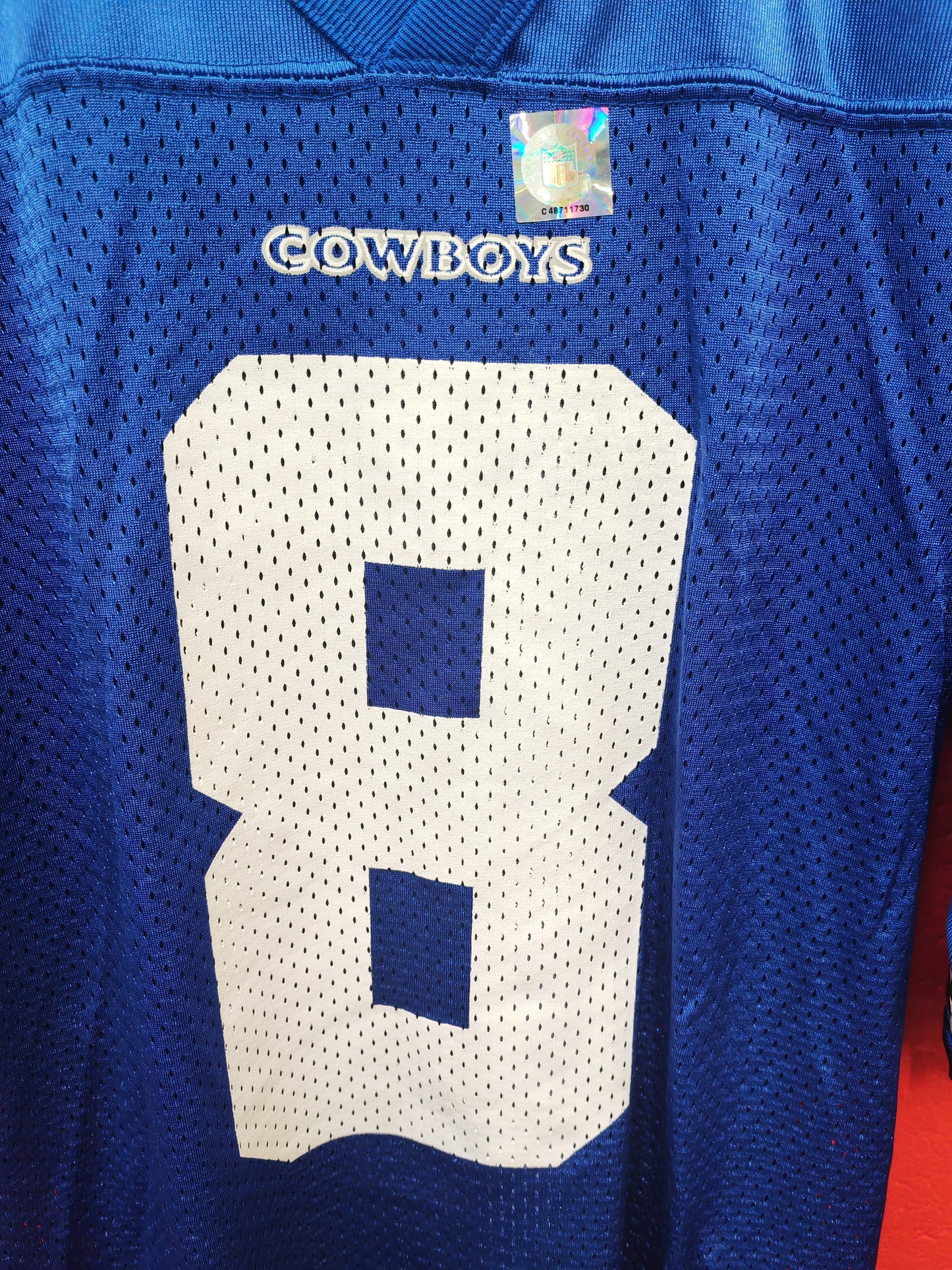Nike Dallas Cowboys NFL Jersey, #8 Aikman, Blue, Size Medium