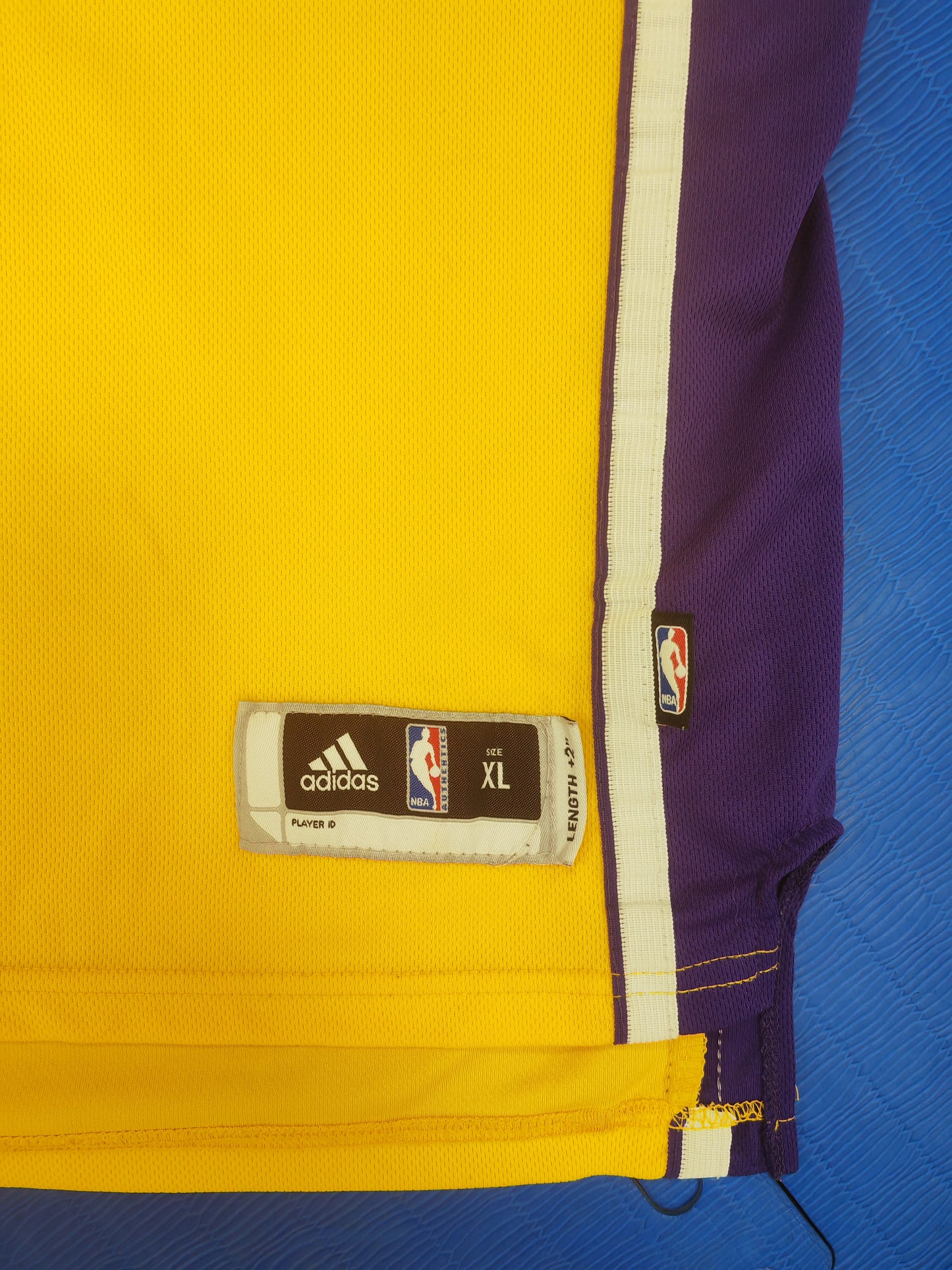 Youth Adidas Los Angeles Lakers NBA Jersey, #10 Nash, Yellow, Size YXL