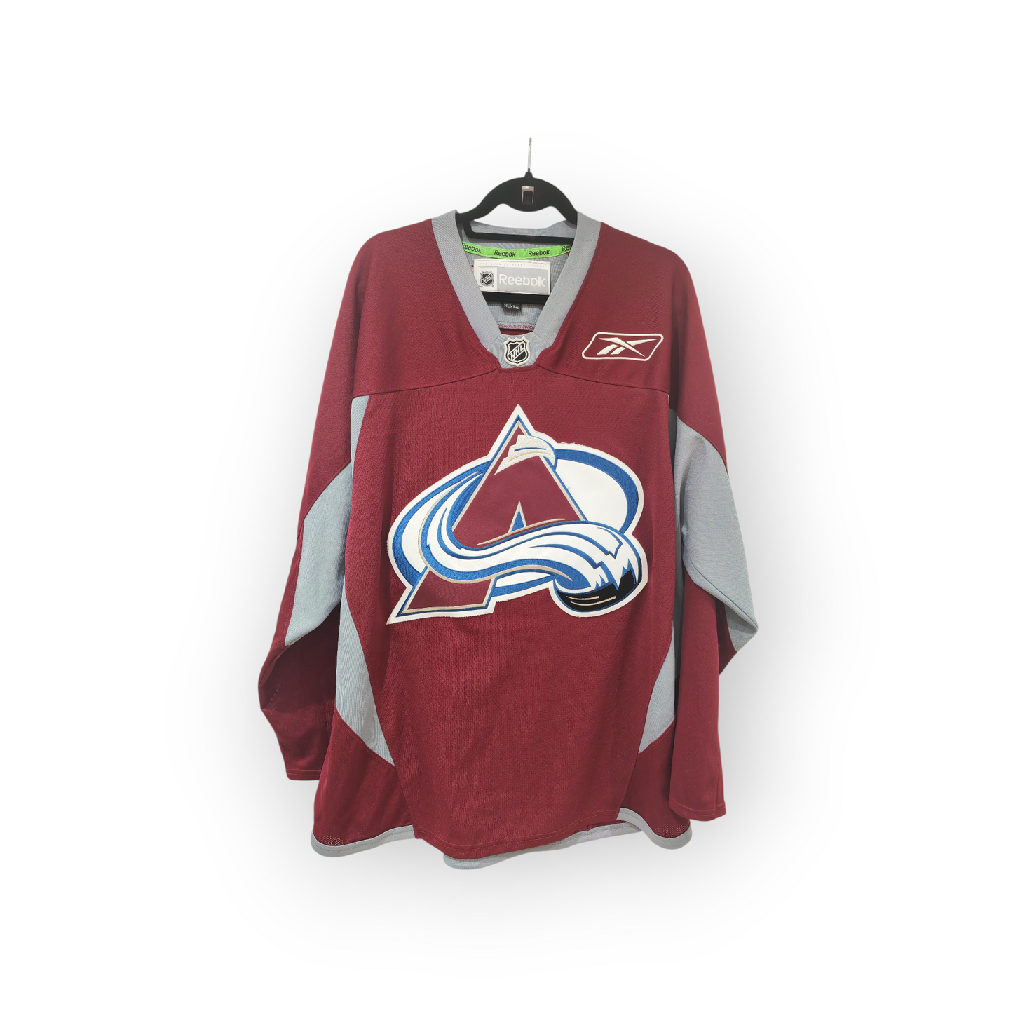 Reebok Colorado Avalanche Warm Up/Training Jersey, Burgundy, Size XL