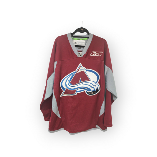 Reebok Colorado Avalanche Warm Up/Training Jersey, Burgundy, Size XL
