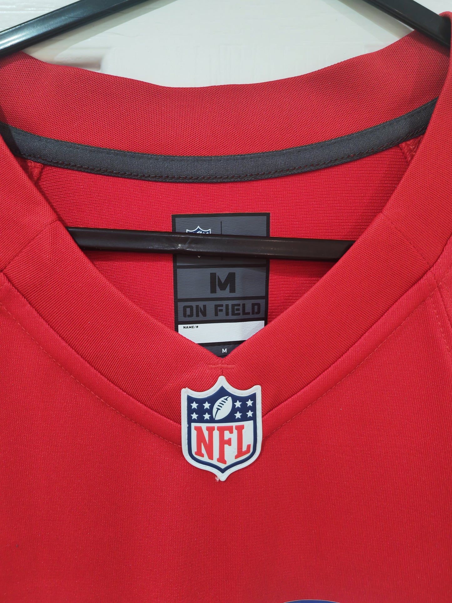 Nike New England Patriots NFL Jersey, #12 Brady, Red, Size Medium